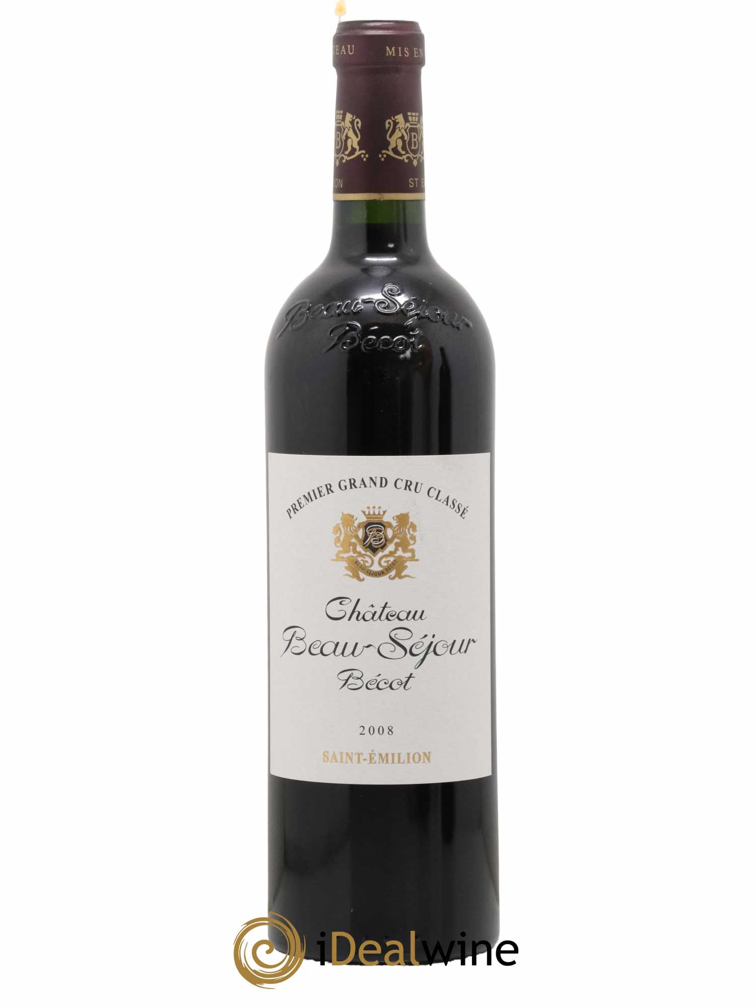Château Beau-Séjour Bécot 1er Grand Cru Classé B 2008 - Lot de 1 bouteille - 0