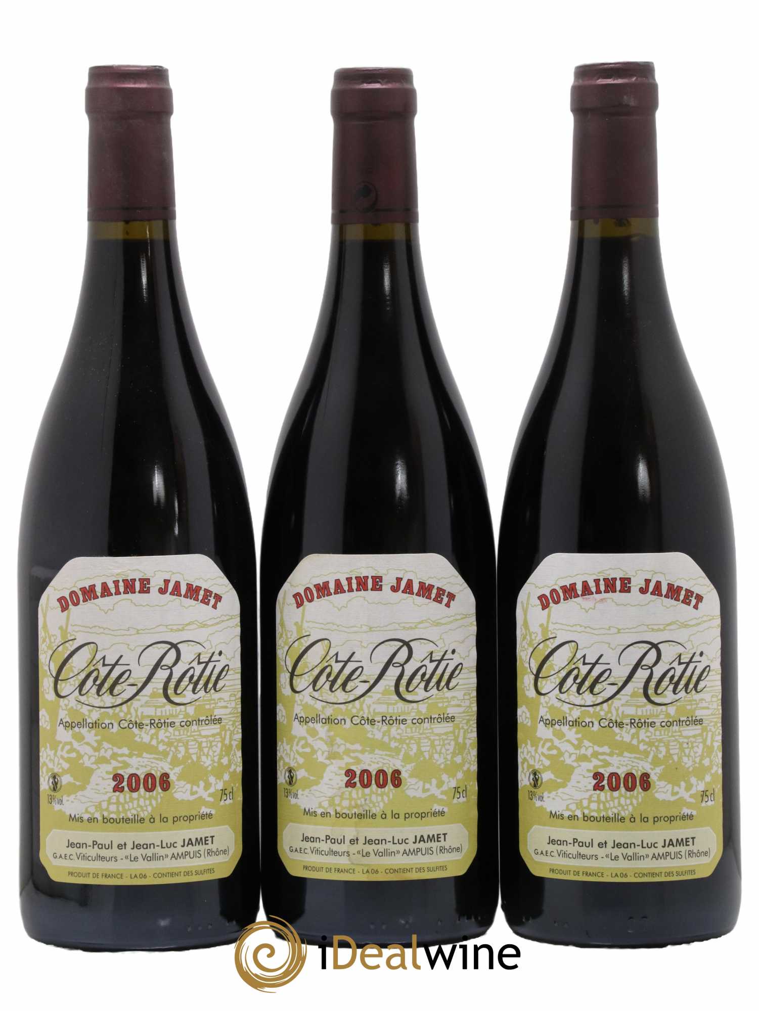 Côte-Rôtie Jamet (Domaine) 2006 - Lot de 3 bouteilles - 0