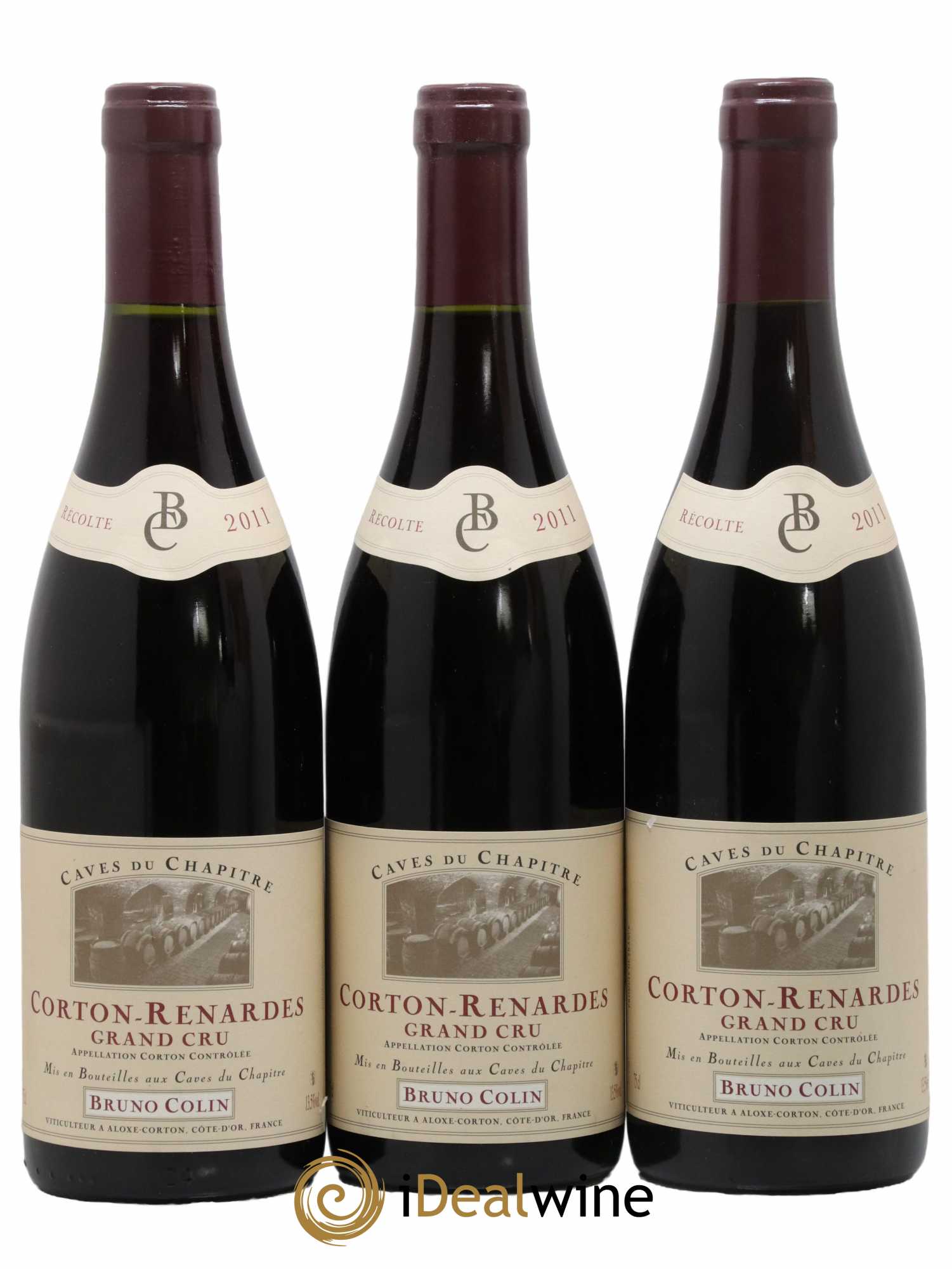 Corton Grand Cru Renardes Domaine Bruno Collin 2011 - Lot de 3 bouteilles - 0