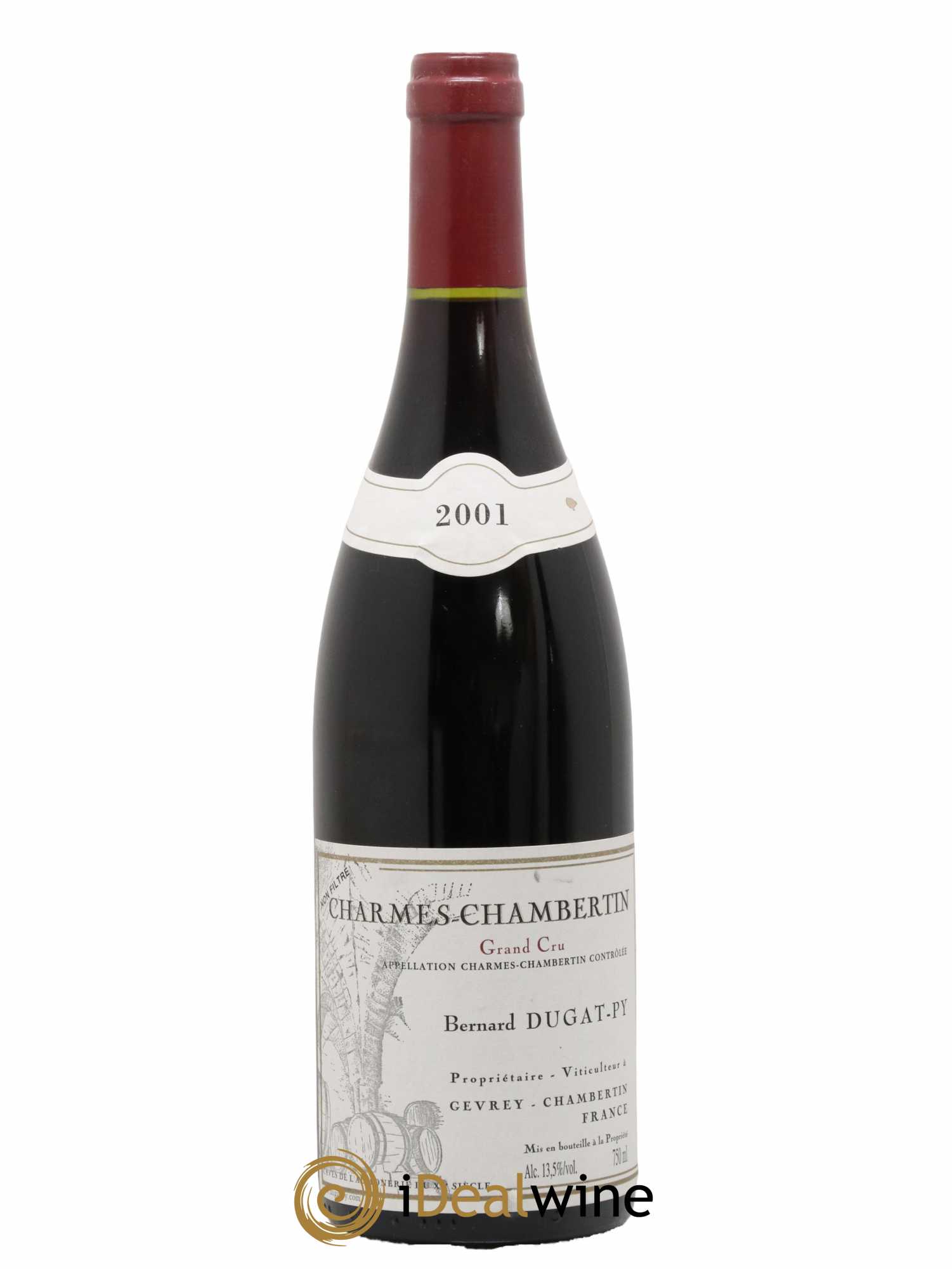 Charmes-Chambertin Grand Cru Dugat-Py 2001 - Lot de 1 bouteille - 0