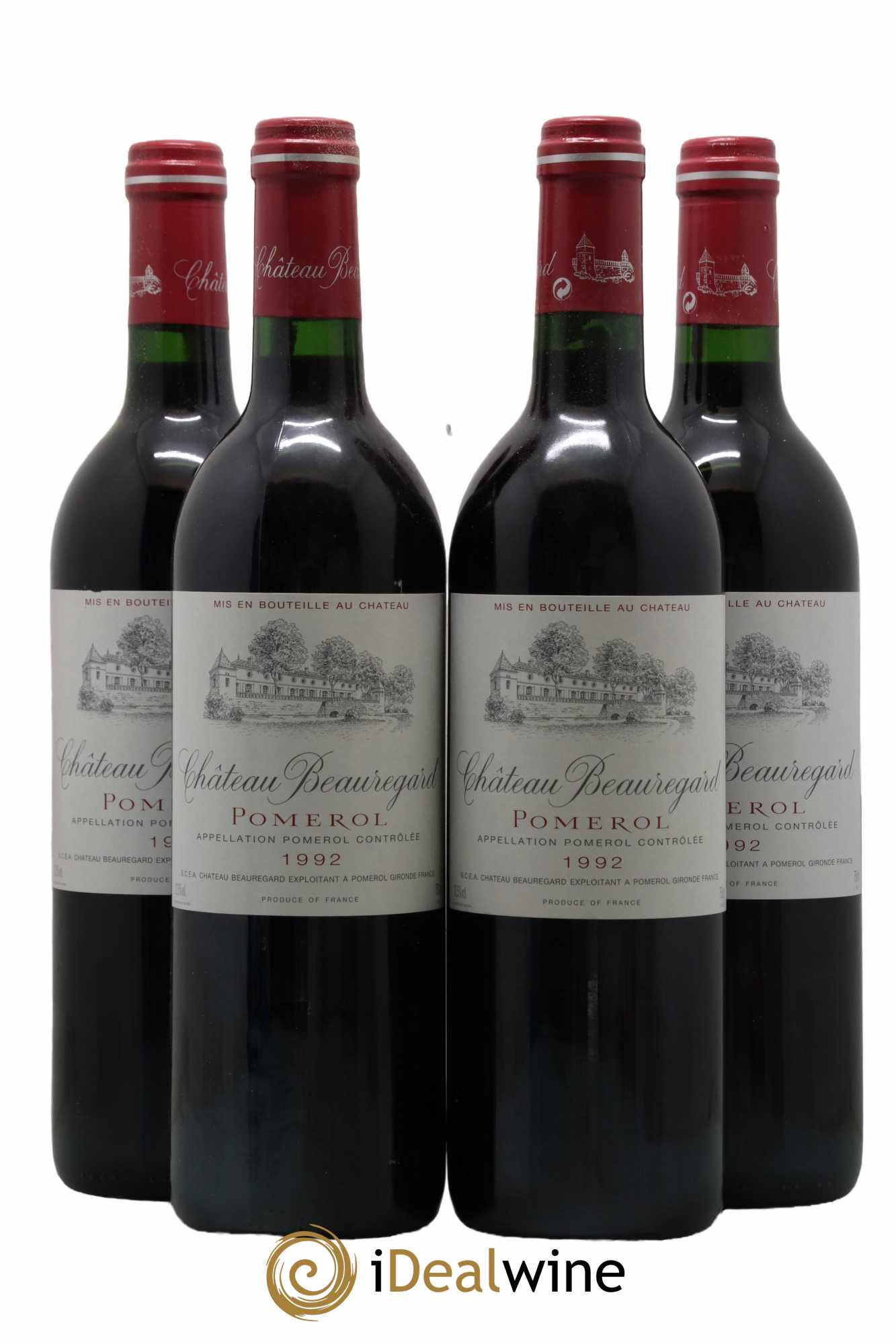 Château Beauregard 1992 - Lot de 4 bouteilles - 0