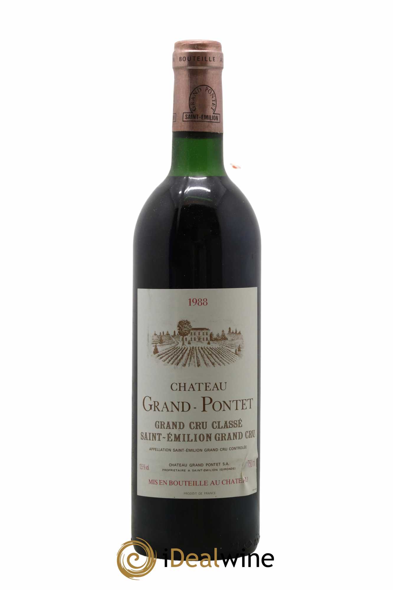 Château Grand Pontet Grand Cru Classé 1988 - Lot de 1 bouteille - 0