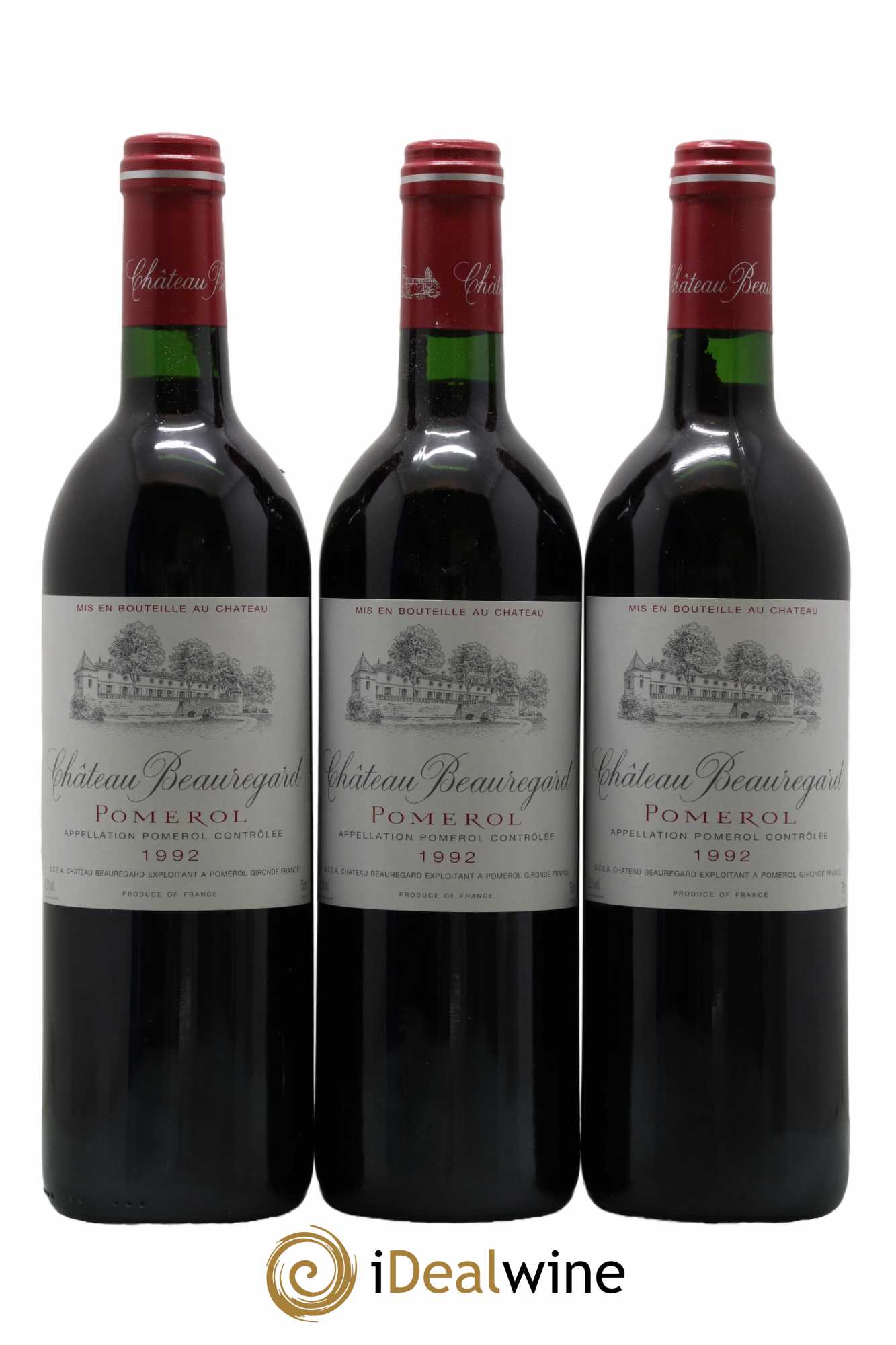 Château Beauregard 1992 - Lot de 3 bouteilles - 0
