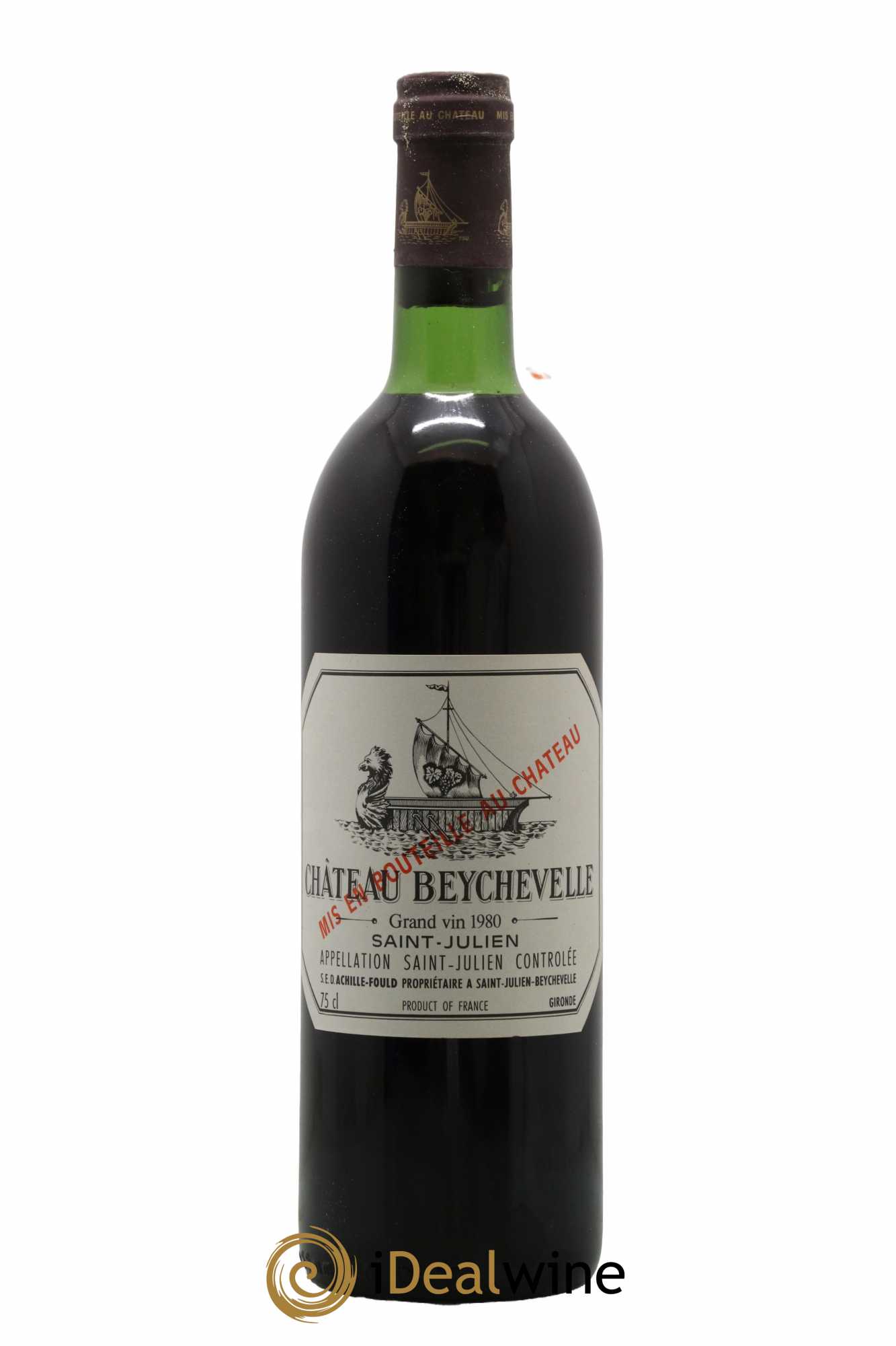 Château Beychevelle 4ème Grand Cru Classé 1980 - Lot de 1 bouteille - 0