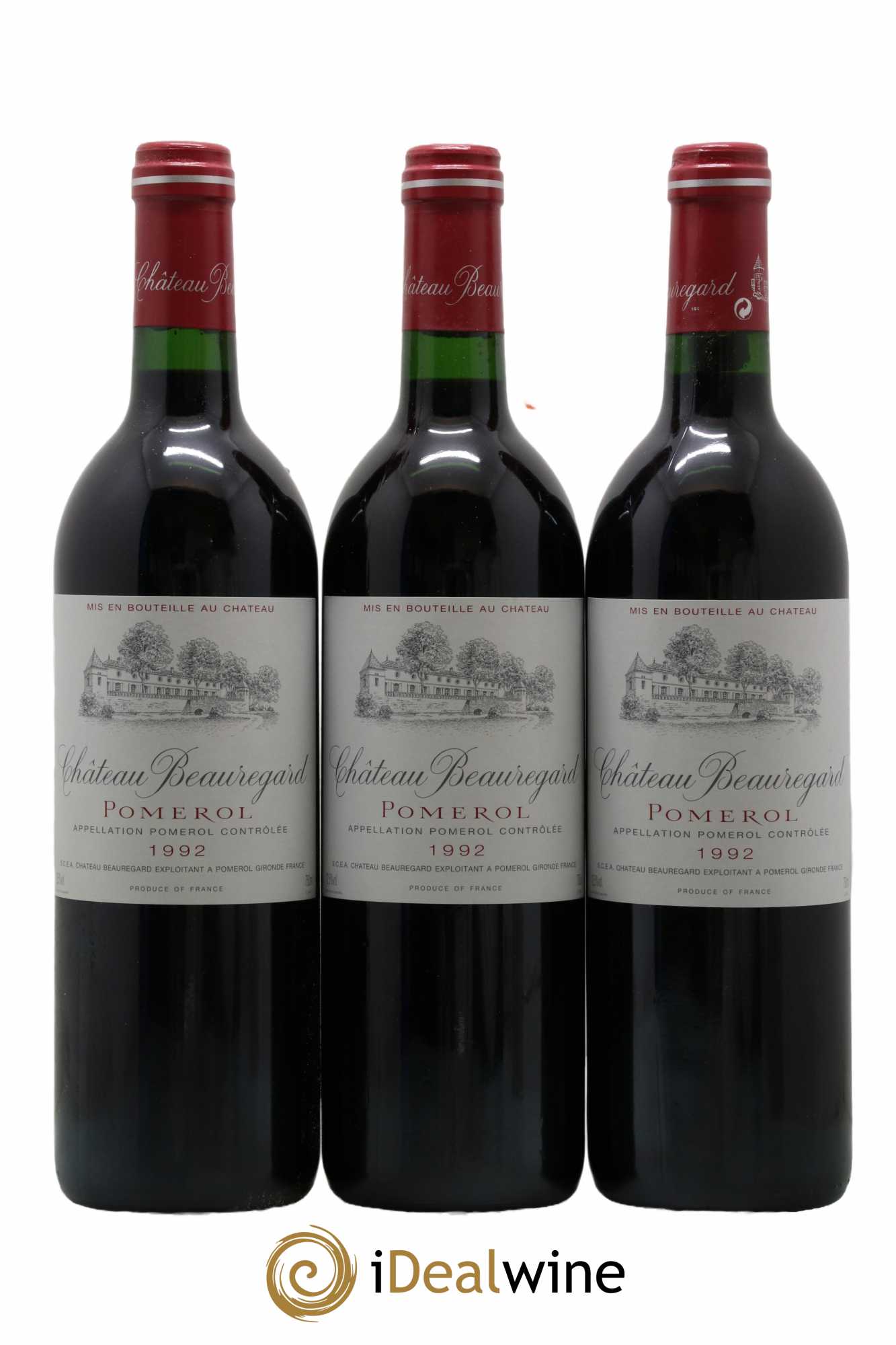 Château Beauregard 1992 - Lot de 3 bouteilles - 0
