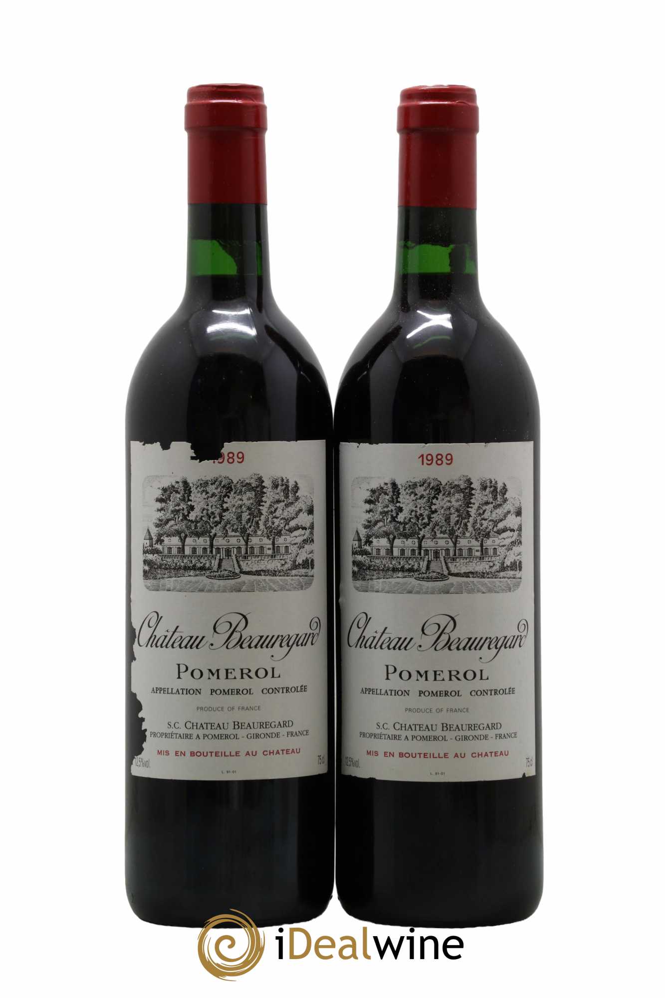 Château Beauregard 1989 - Lot de 2 bouteilles - 0