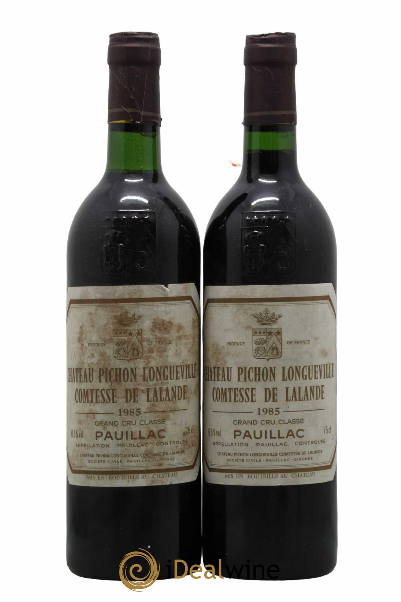 Château Pichon Longueville Comtesse de Lalande 2ème Grand Cru Classé 1985 - Lot de 2 bouteilles - 0