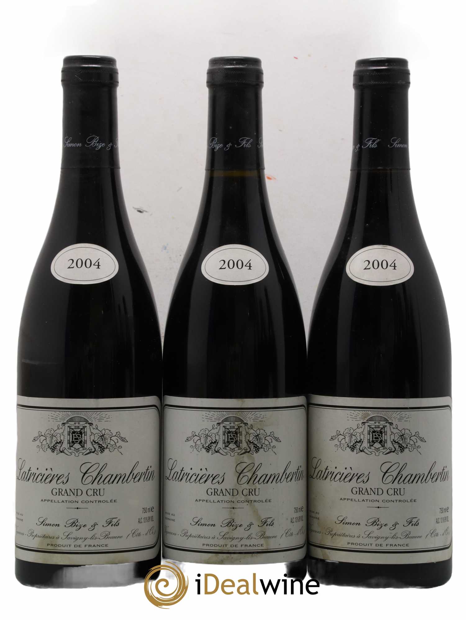Latricières-Chambertin Grand Cru Simon Bize & Fils 2004 - Lot de 3 bouteilles - 0