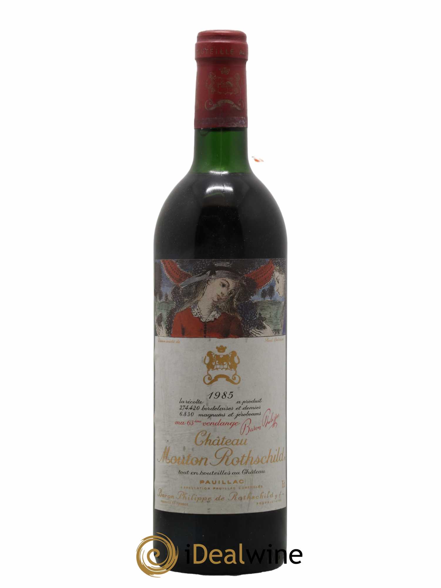 Château Mouton Rothschild 1er Grand Cru Classé 1985 - Lot of 1 bottle - 0