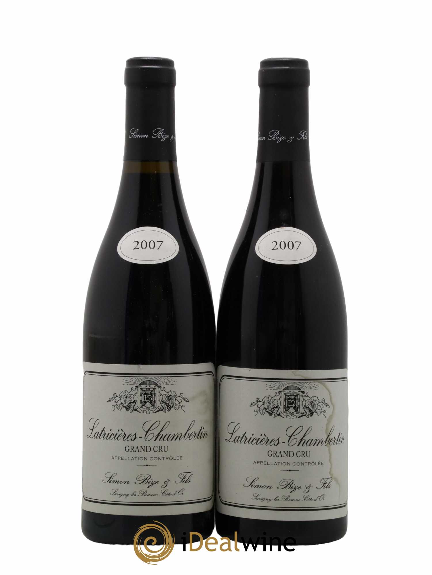 Latricières-Chambertin Grand Cru Simon Bize & Fils 2007 - Lot de 2 bouteilles - 0