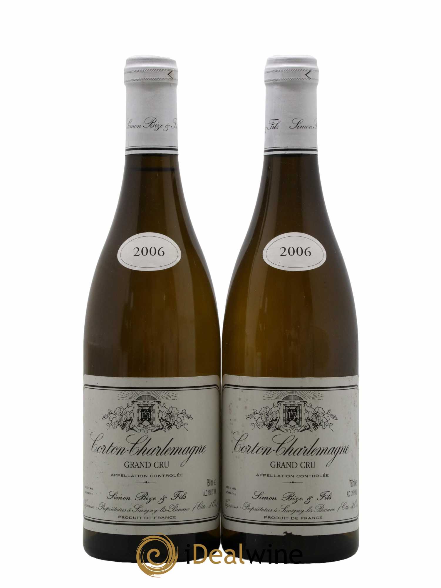 Corton-Charlemagne Grand Cru Simon Bize & Fils 2006 - Lot de 2 bouteilles - 0