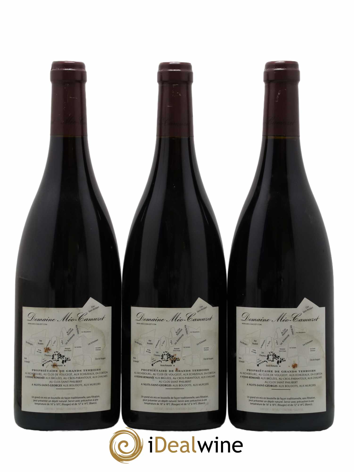 Vosne-Romanée 1er Cru Les Chaumes Méo-Camuzet (Domaine) 2007 - Lot de 3 bouteilles - 1