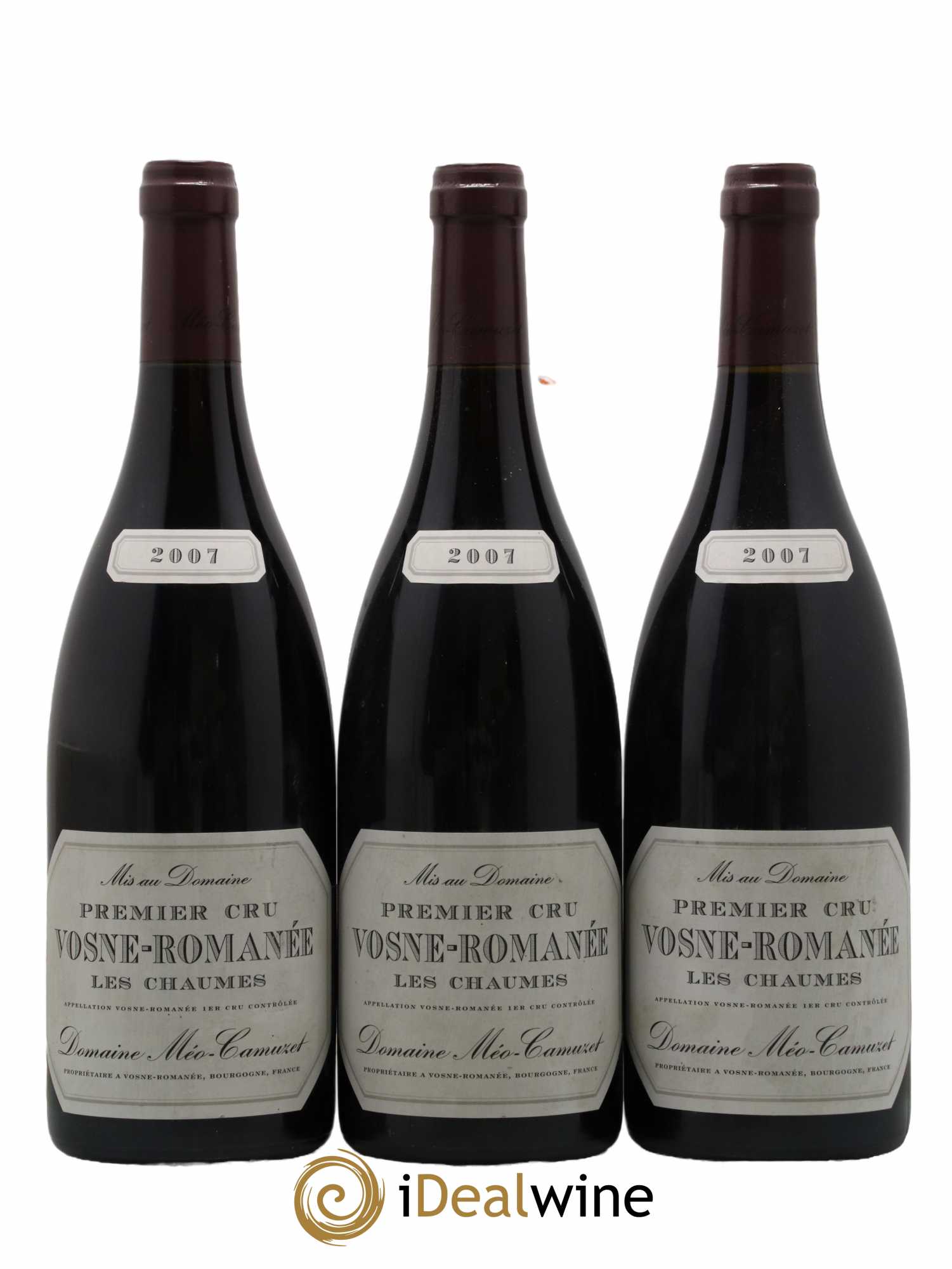 Vosne-Romanée 1er Cru Les Chaumes Méo-Camuzet (Domaine) 2007 - Lot de 3 bouteilles - 0