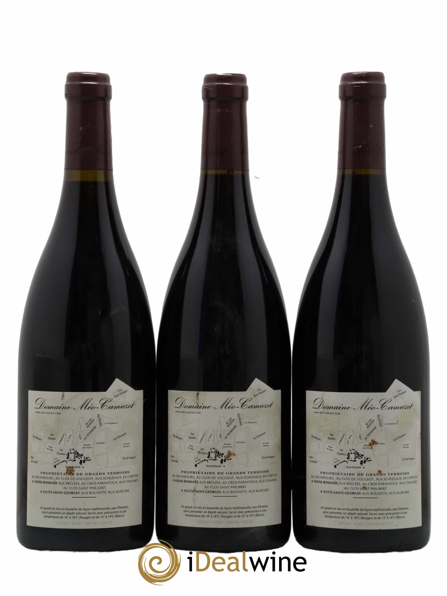 Vosne-Romanée 1er Cru Les Chaumes Méo-Camuzet (Domaine) 2007 - Lot de 3 bouteilles - 1