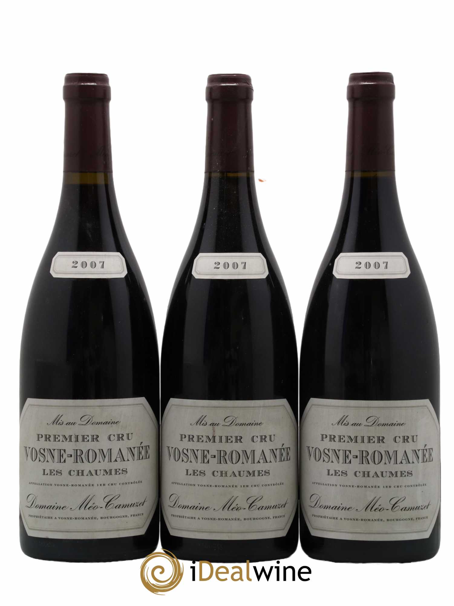 Vosne-Romanée 1er Cru Les Chaumes Méo-Camuzet (Domaine) 2007 - Lot de 3 bouteilles - 0