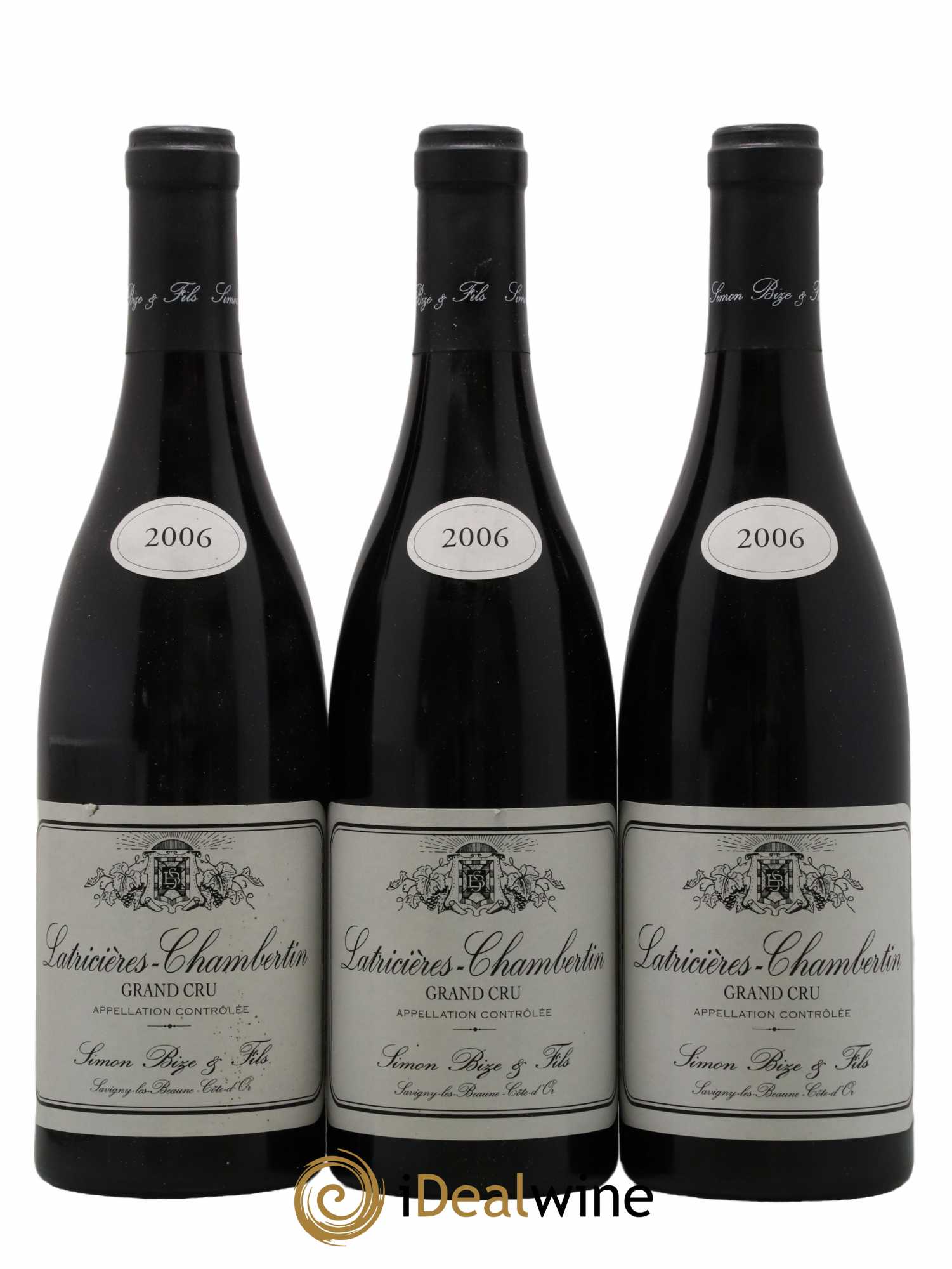 Latricières-Chambertin Grand Cru Simon Bize & Fils 2006 - Lot de 3 bouteilles - 0