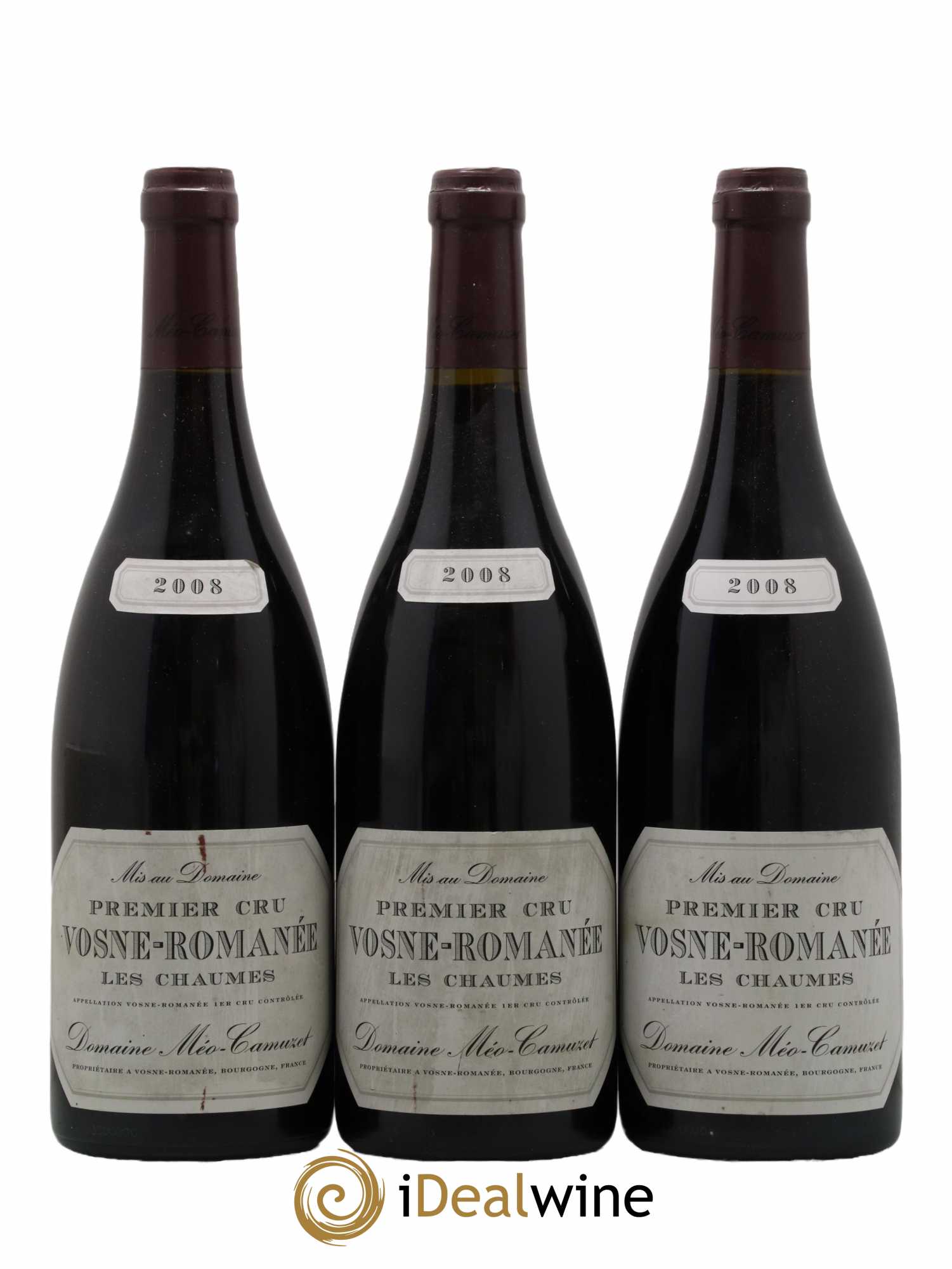 Vosne-Romanée 1er Cru Les Chaumes Méo-Camuzet (Domaine) 2008 - Lot de 3 bouteilles - 0