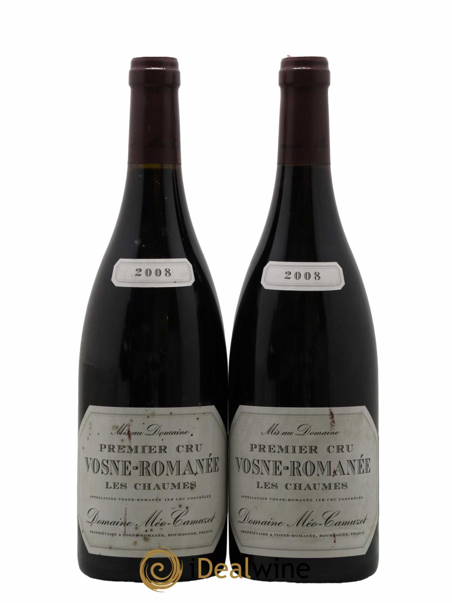 Vosne-Romanée 1er Cru Les Chaumes Méo-Camuzet (Domaine) 2008 - Lot de 2 bouteilles - 0