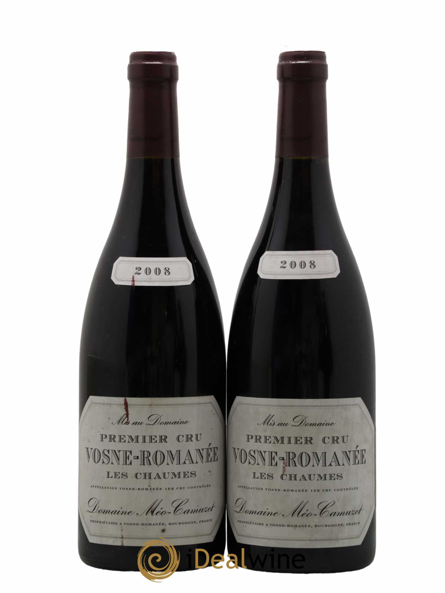 Vosne-Romanée 1er Cru Les Chaumes Méo-Camuzet (Domaine) 2008 - Lot de 2 bouteilles - 0
