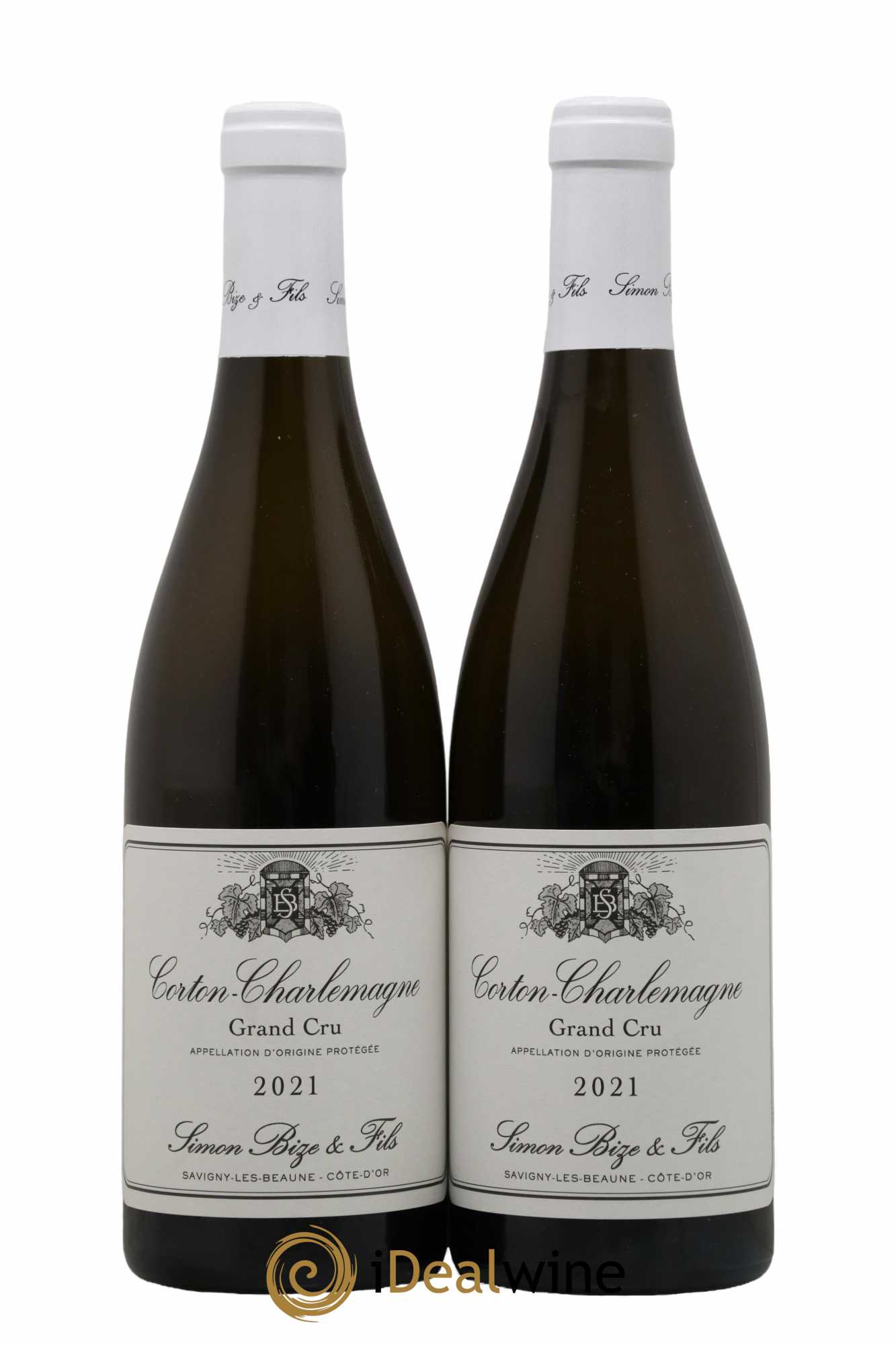 Corton-Charlemagne Grand Cru Simon Bize & Fils 2021 - Lot of 2 bottles - 0