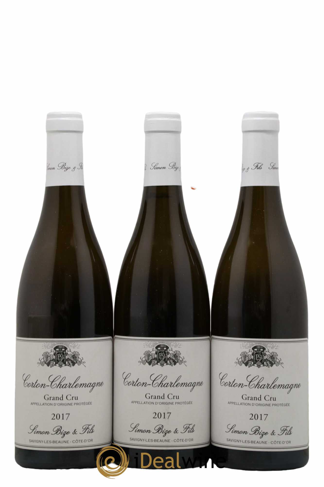 Corton-Charlemagne Grand Cru Simon Bize & Fils 2017 - Lot de 3 bouteilles - 0