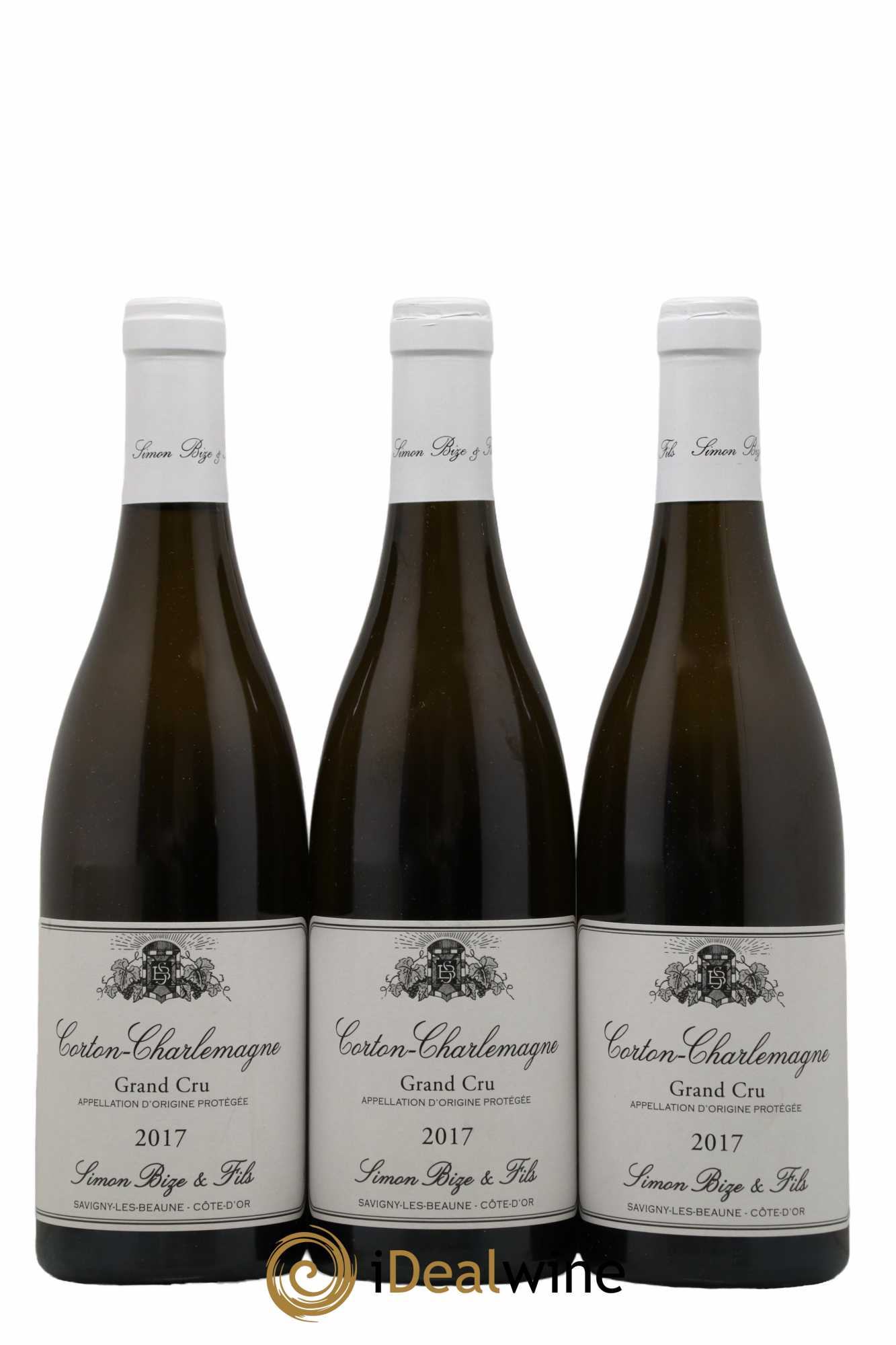 Corton-Charlemagne Grand Cru Simon Bize & Fils 2017 - Lot de 3 bouteilles - 0