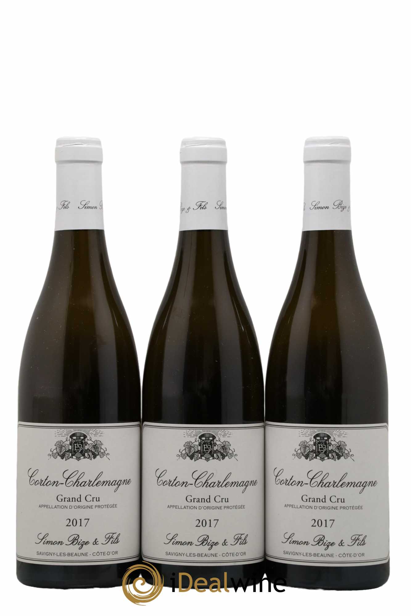 Corton-Charlemagne Grand Cru Simon Bize & Fils 2017 - Lot de 3 bouteilles - 0