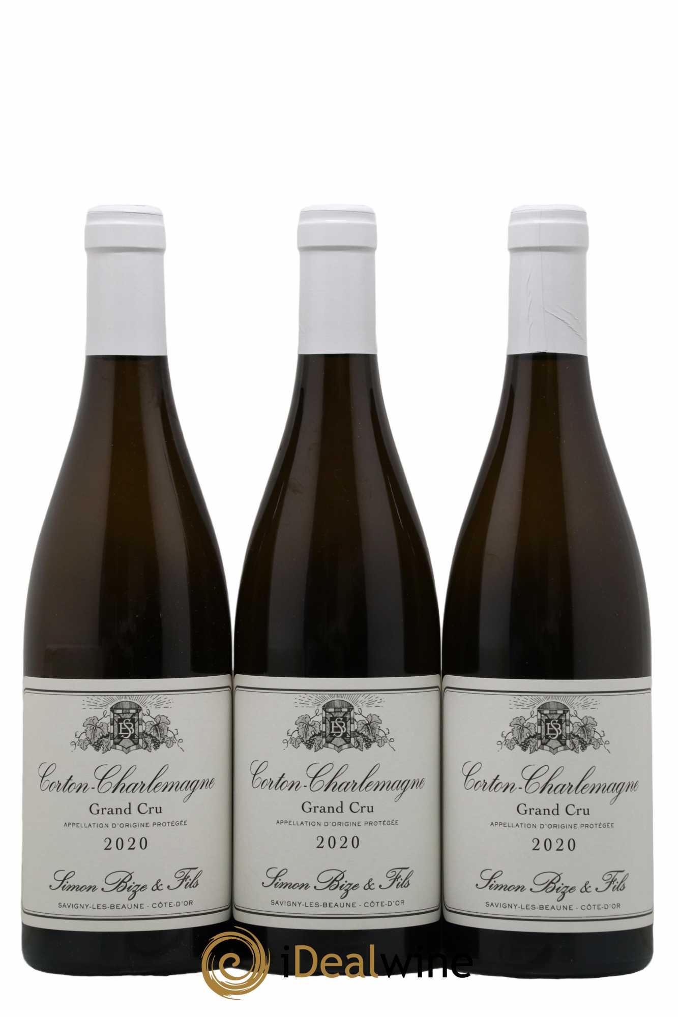 Corton-Charlemagne Grand Cru Simon Bize & Fils 2020 - Lot de 3 bouteilles - 0