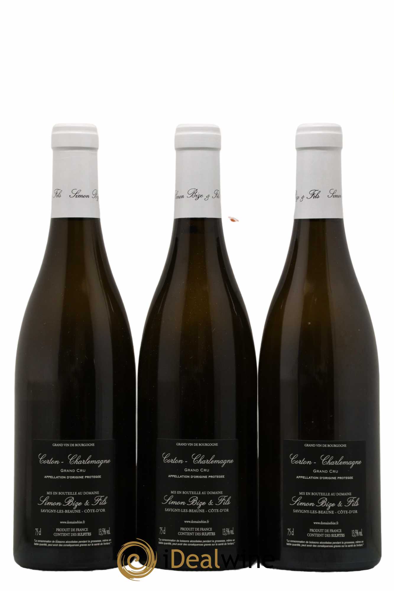 Corton-Charlemagne Grand Cru Simon Bize & Fils 2018 - Lot de 3 bouteilles - 1