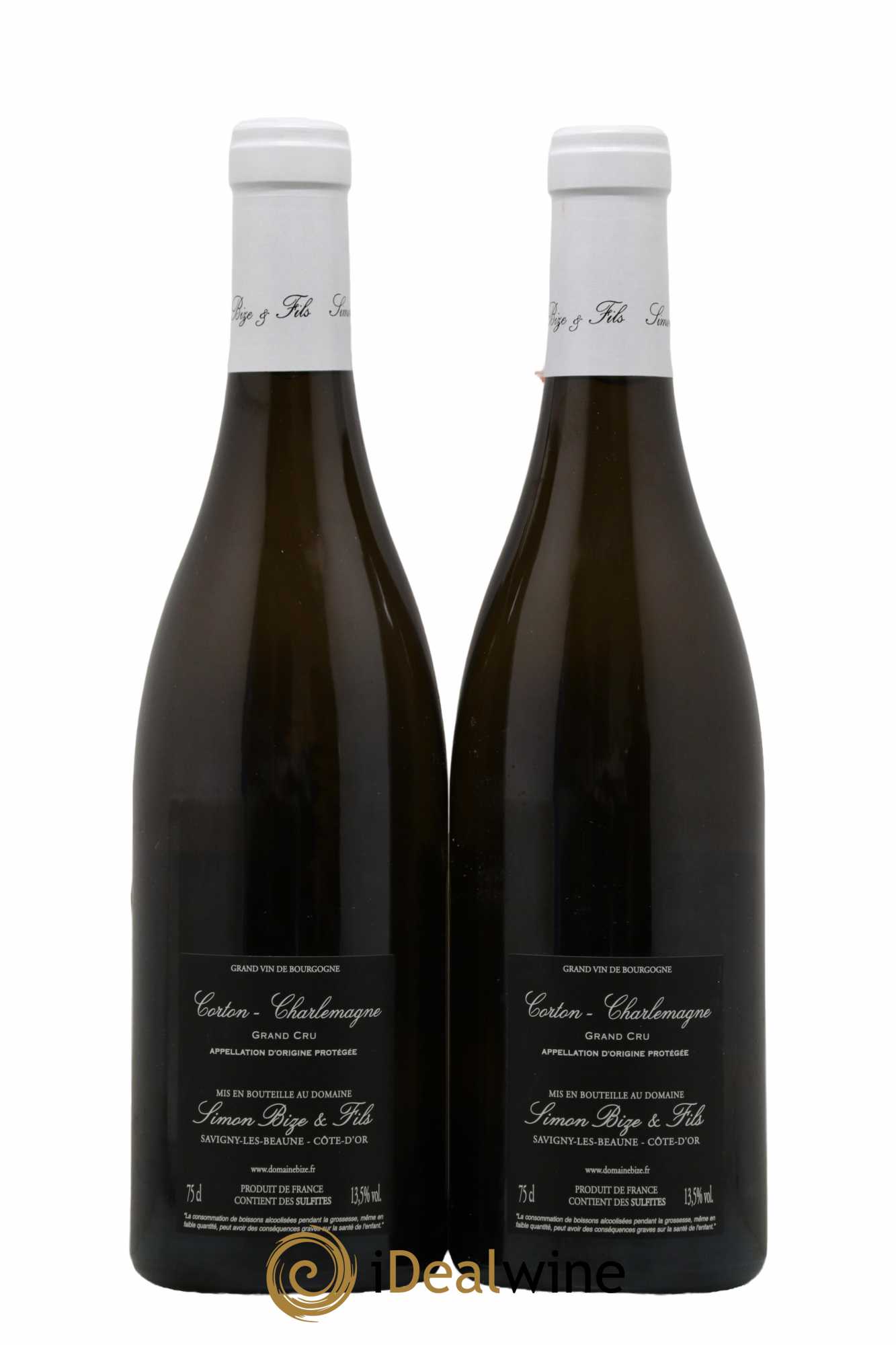 Corton-Charlemagne Grand Cru Simon Bize & Fils 2018 - Lot de 2 bouteilles - 1