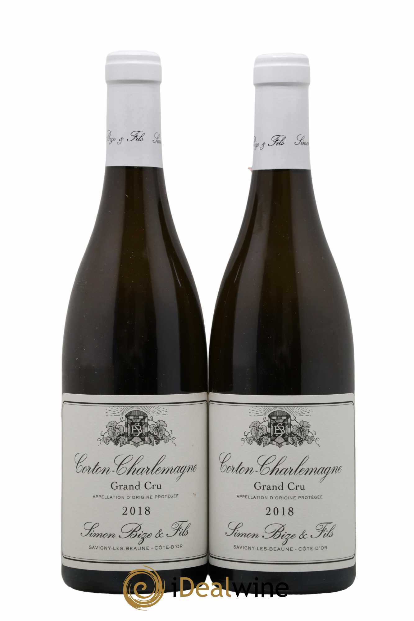 Corton-Charlemagne Grand Cru Simon Bize & Fils 2018 - Lot de 2 bouteilles - 0