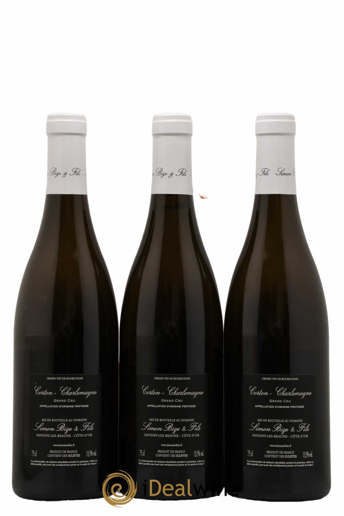 Corton-Charlemagne Grand Cru Simon Bize & Fils 2019 - Lot of 3 bottles - 1