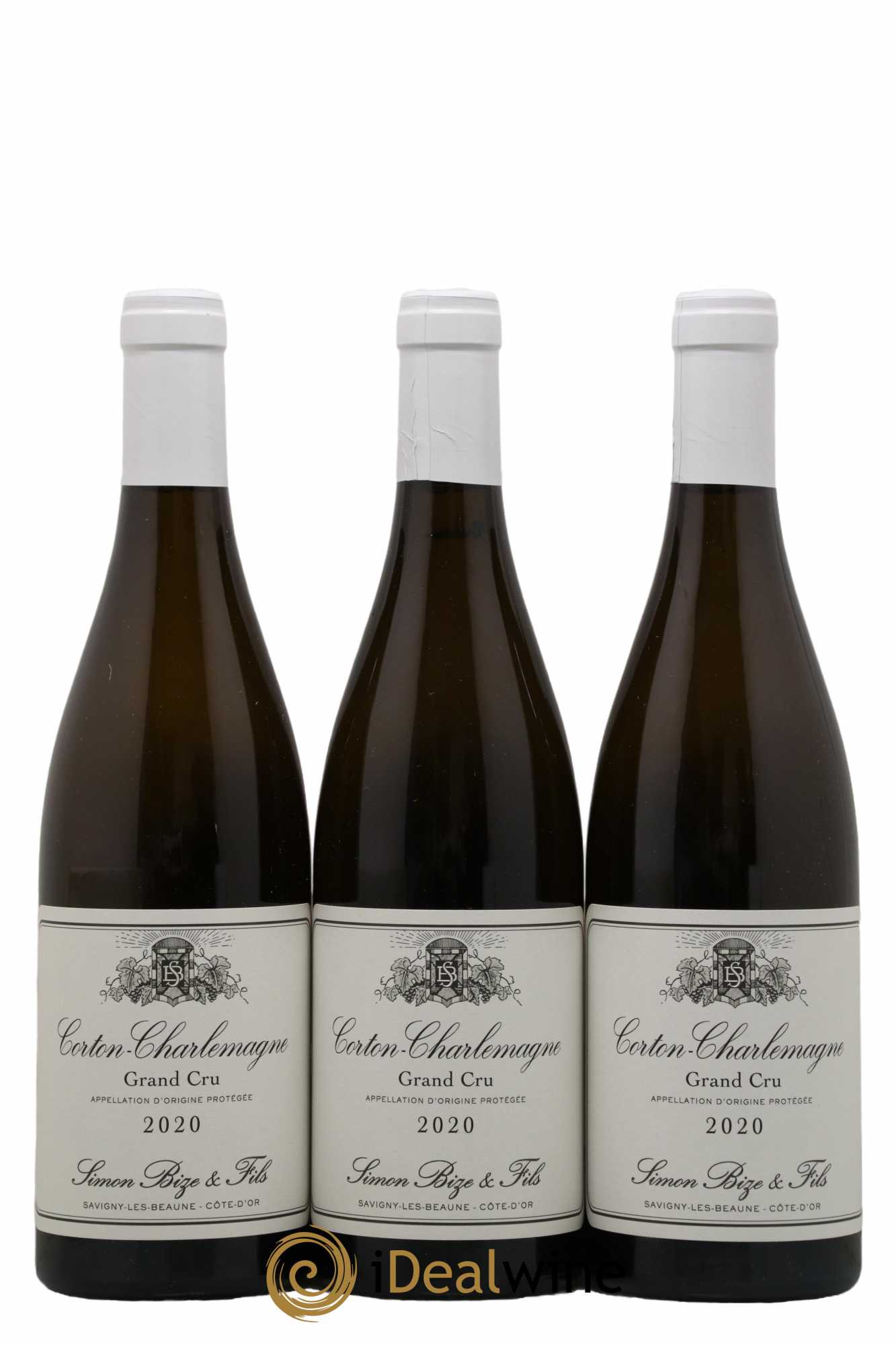 Corton-Charlemagne Grand Cru Simon Bize & Fils 2020 - Lot de 3 bouteilles - 0