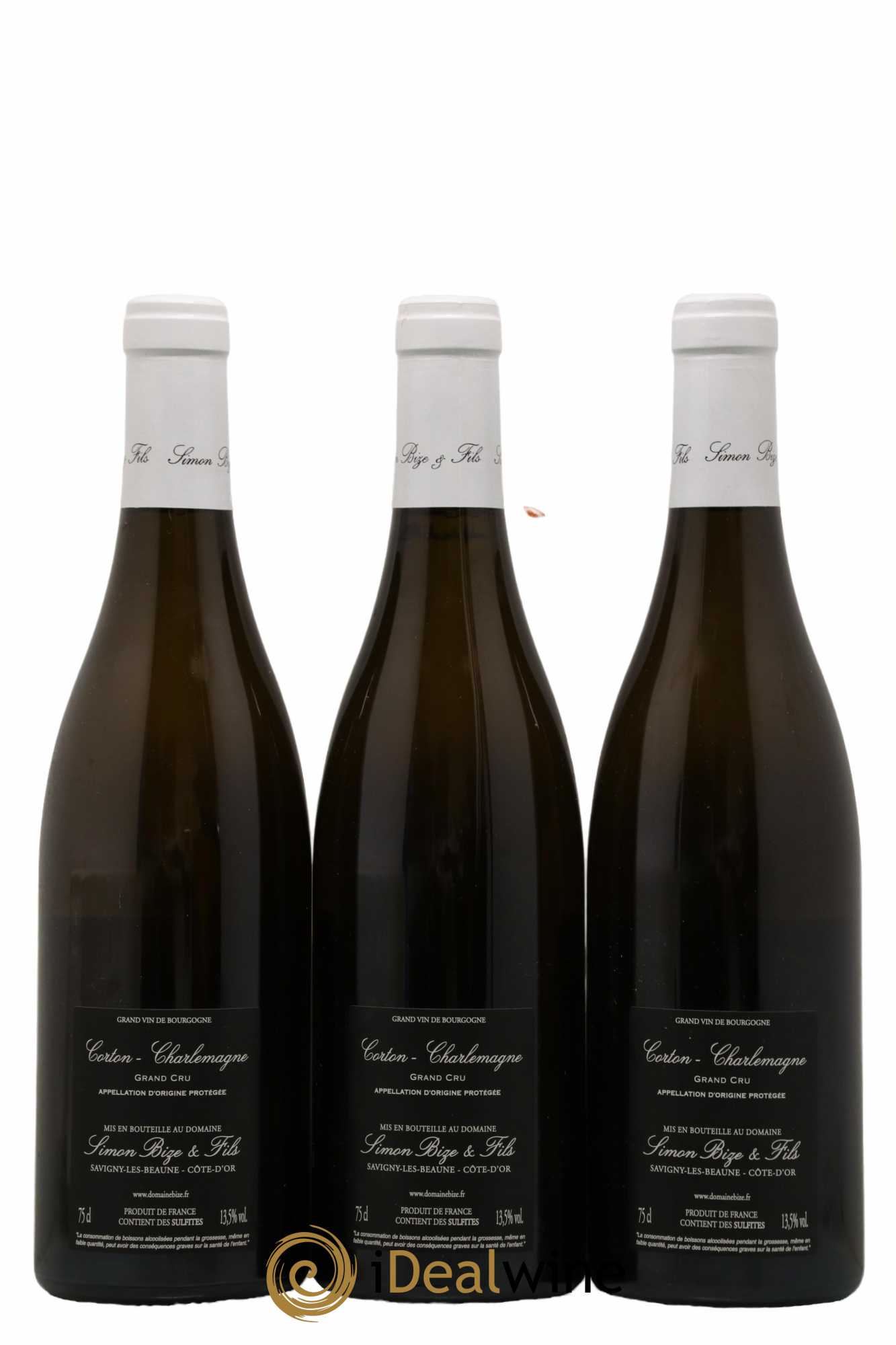 Corton-Charlemagne Grand Cru Simon Bize & Fils 2018 - Lot de 3 bouteilles - 1