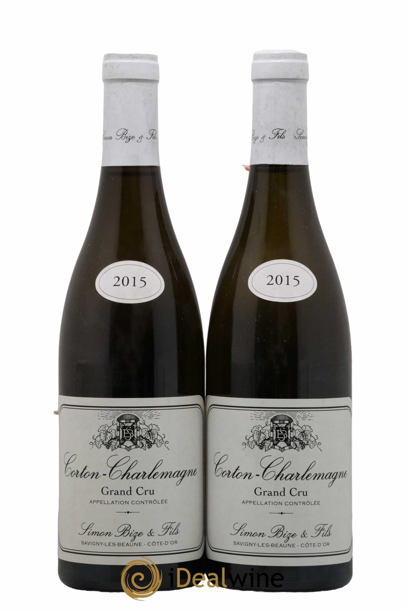 Corton-Charlemagne Grand Cru Simon Bize & Fils 2015 - Lot de 2 bouteilles - 0