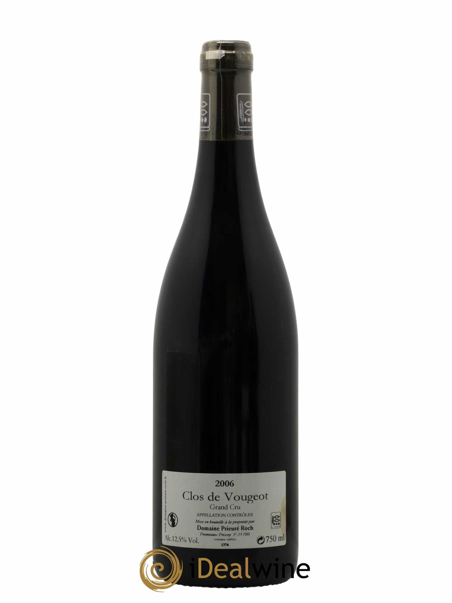 Clos de Vougeot Grand Cru Prieuré Roch 2006 - Lot de 1 bouteille - 1