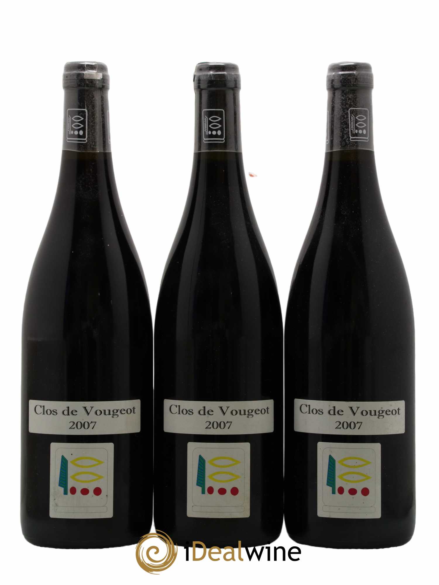 Clos de Vougeot Grand Cru Prieuré Roch 2007 - Lot de 3 bouteilles - 0