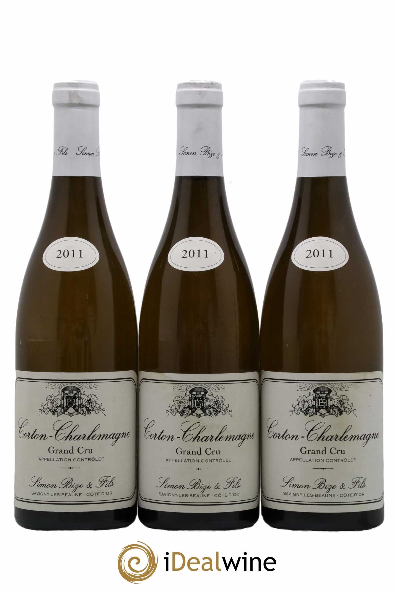 Corton-Charlemagne Grand Cru Simon Bize & Fils 2011 - Lot de 3 bouteilles - 0