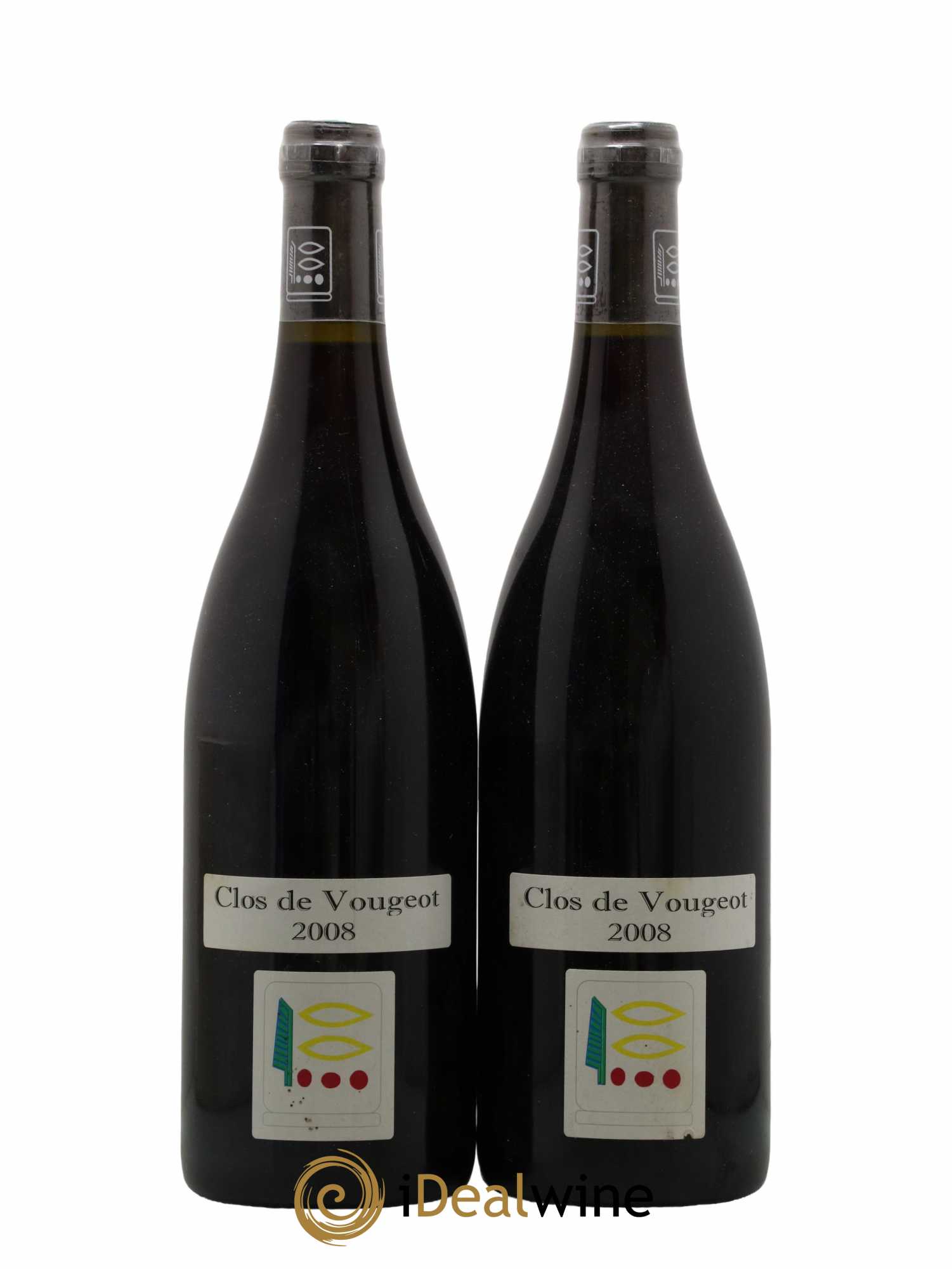 Clos de Vougeot Grand Cru Prieuré Roch 2008 - Lot de 2 bouteilles - 0