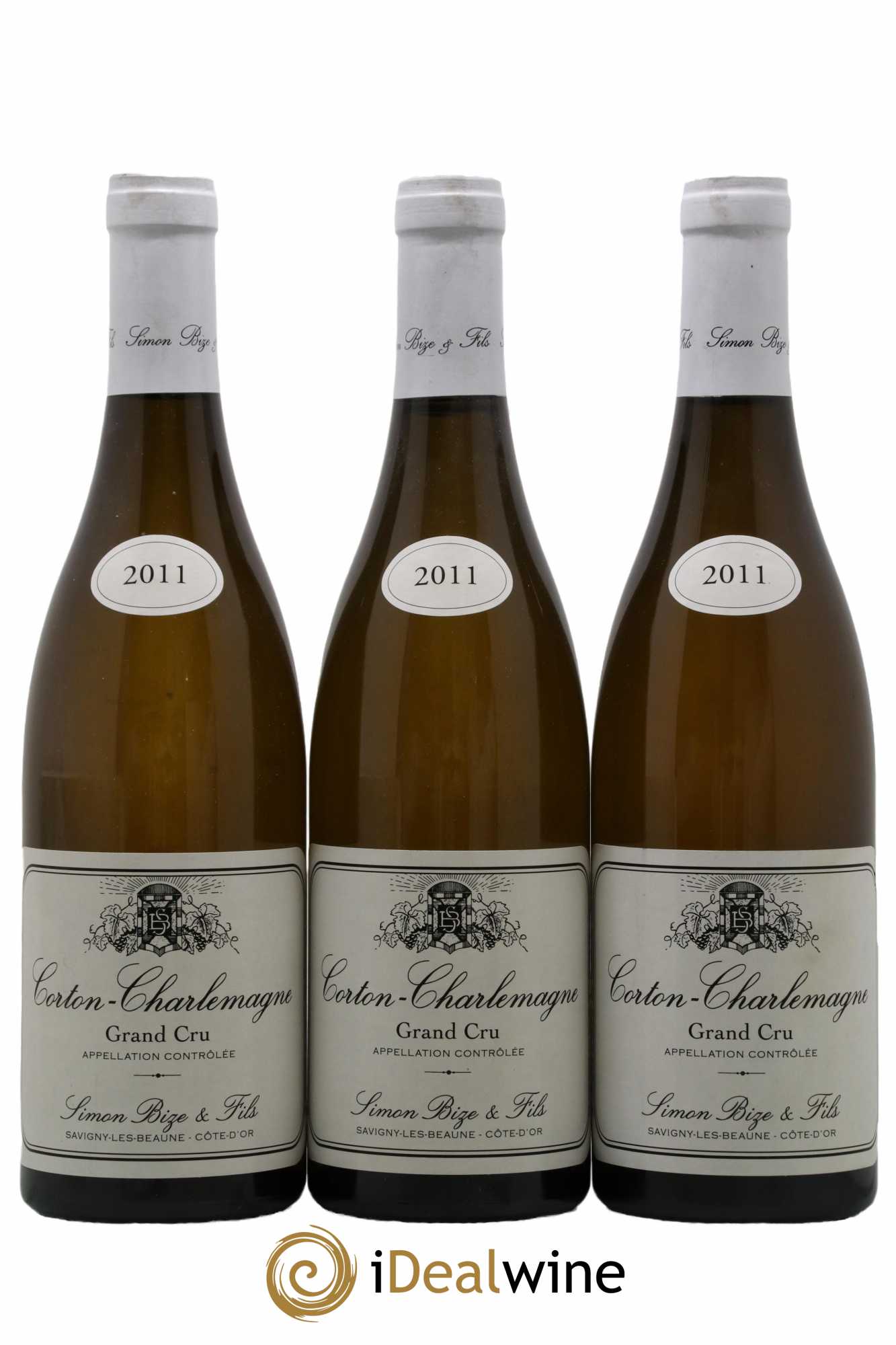 Corton-Charlemagne Grand Cru Simon Bize & Fils 2011 - Lot de 3 bouteilles - 0