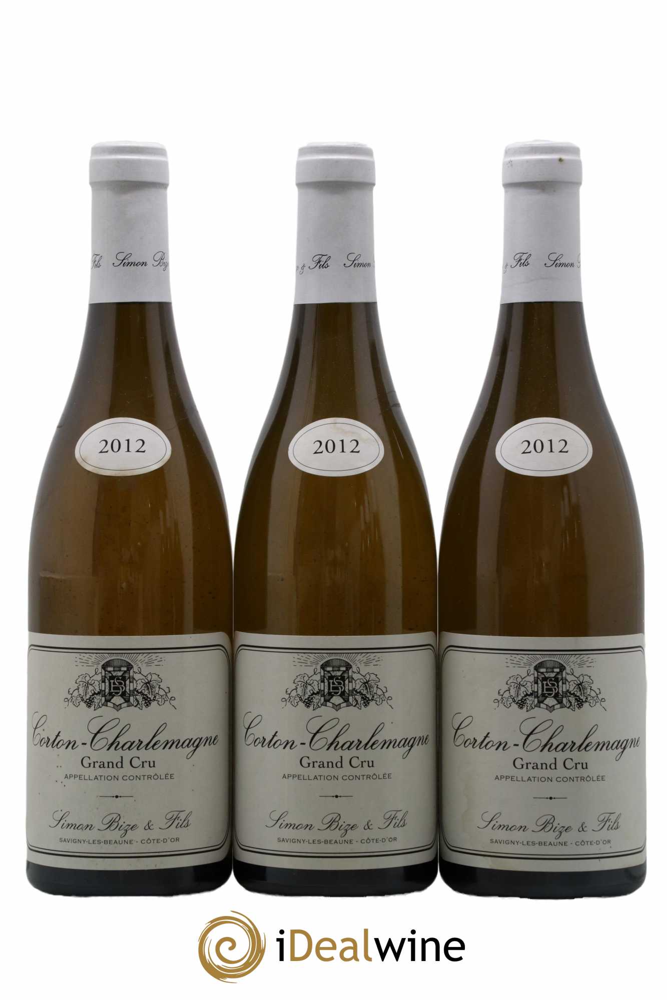 Corton-Charlemagne Grand Cru Simon Bize & Fils 2012 - Lot de 3 bouteilles - 0