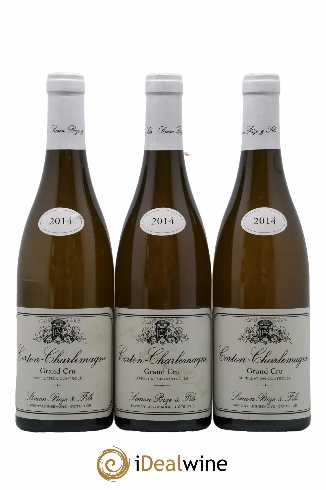 Corton-Charlemagne Grand Cru Simon Bize & Fils 2014 - Lot de 3 bouteilles - 0