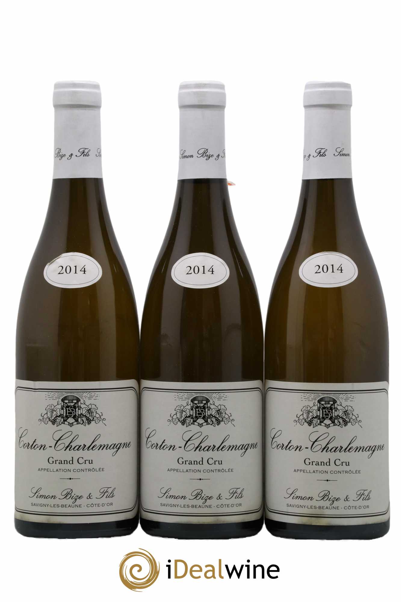 Corton-Charlemagne Grand Cru Simon Bize & Fils 2014 - Lot de 3 bouteilles - 0