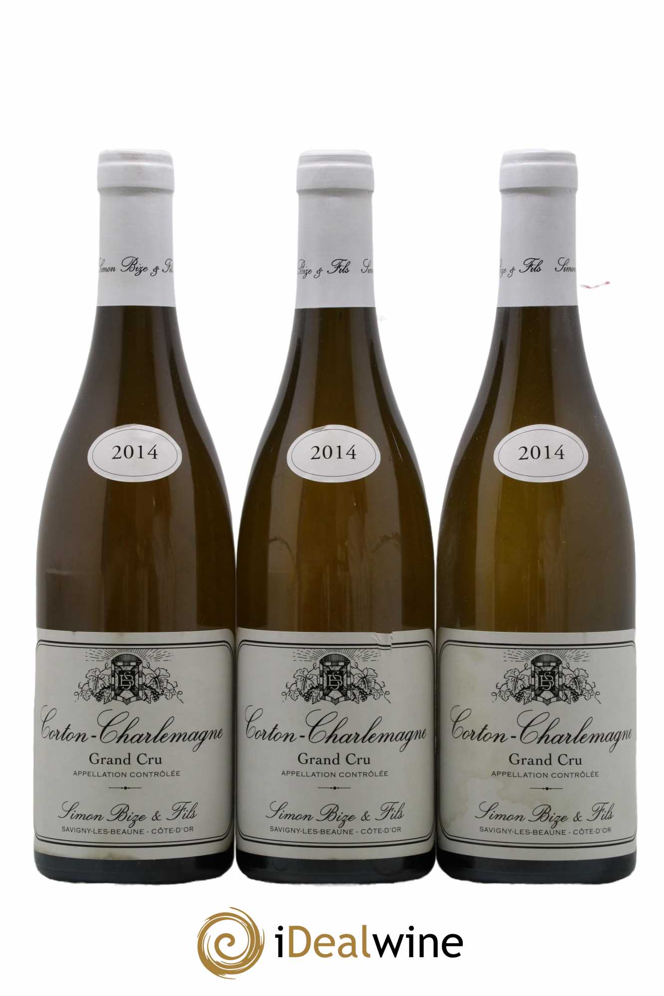 Corton-Charlemagne Grand Cru Simon Bize & Fils 2014 - Lot de 3 bouteilles - 0