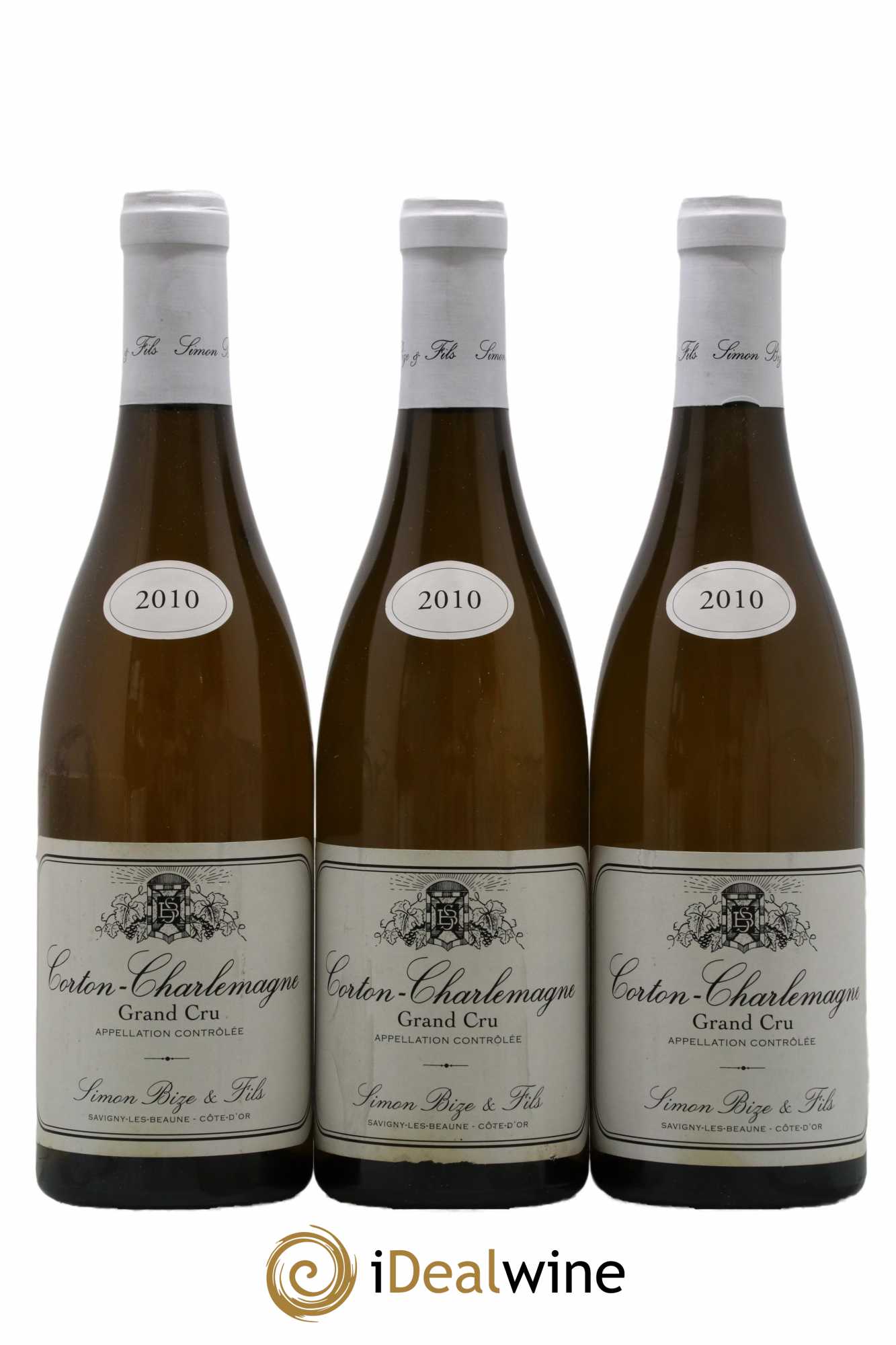Corton-Charlemagne Grand Cru Simon Bize & Fils 2010 - Posten von 3 Flaschen - 0