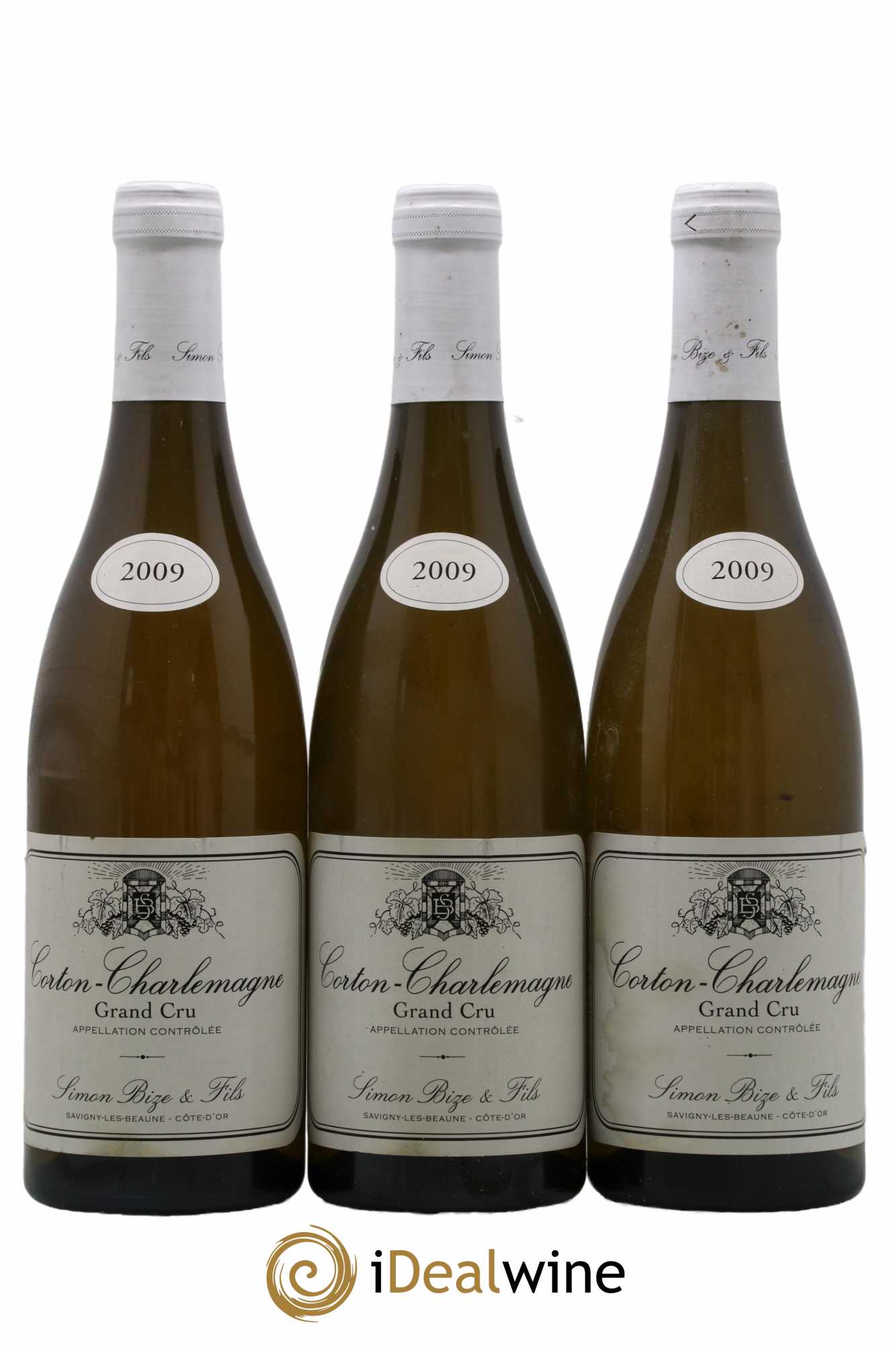 Corton-Charlemagne Grand Cru Simon Bize & Fils 2009 - Lot de 3 bouteilles - 0