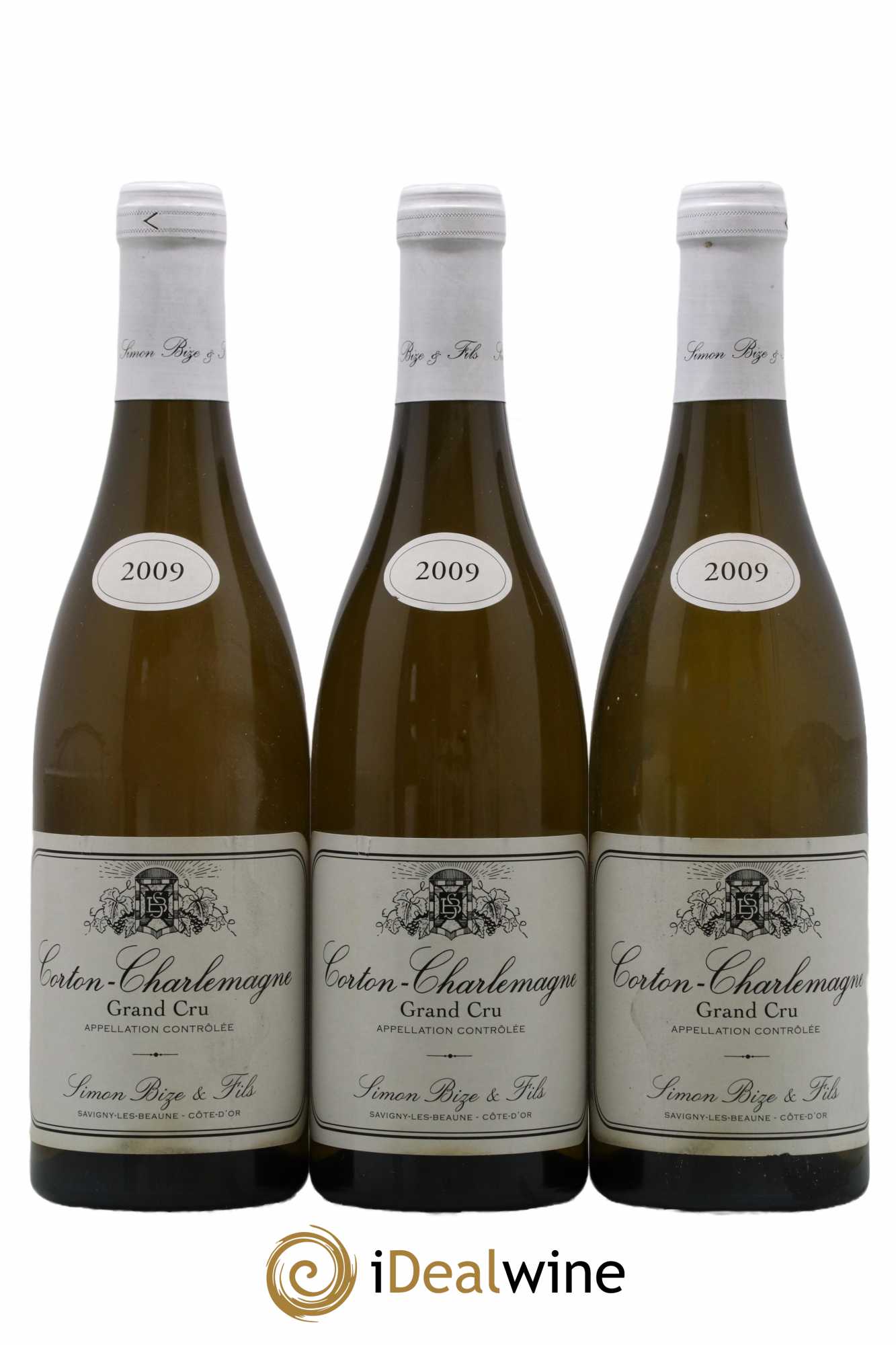 Corton-Charlemagne Grand Cru Simon Bize & Fils 2009 - Posten von 3 Flaschen - 0