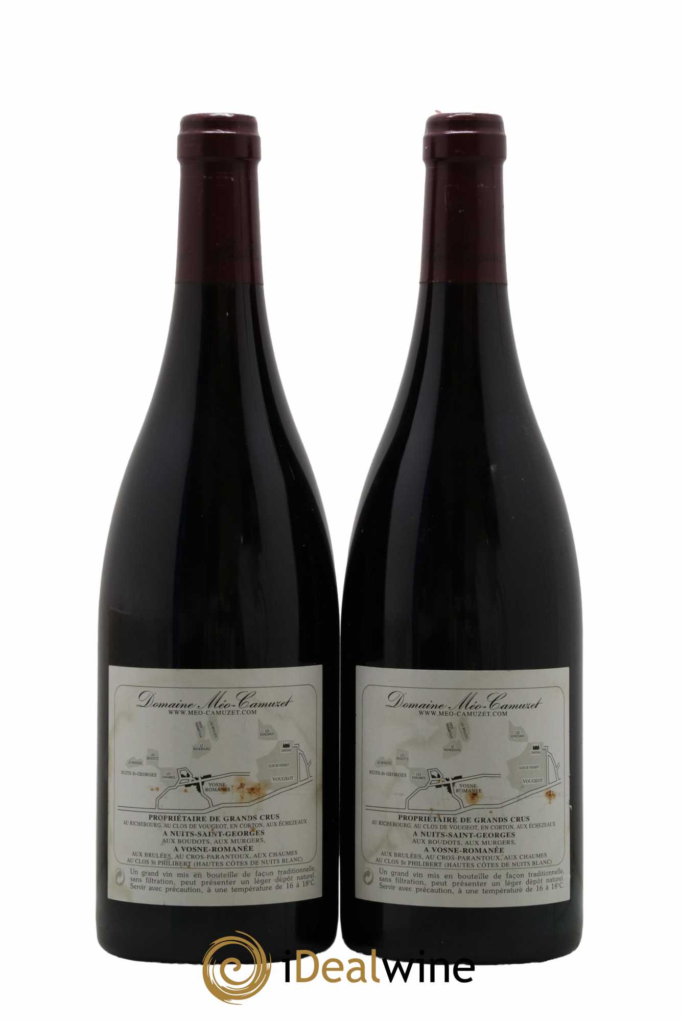 Vosne-Romanée 1er Cru Les Chaumes Méo-Camuzet (Domaine) 2002 - Lot de 2 bouteilles - 1