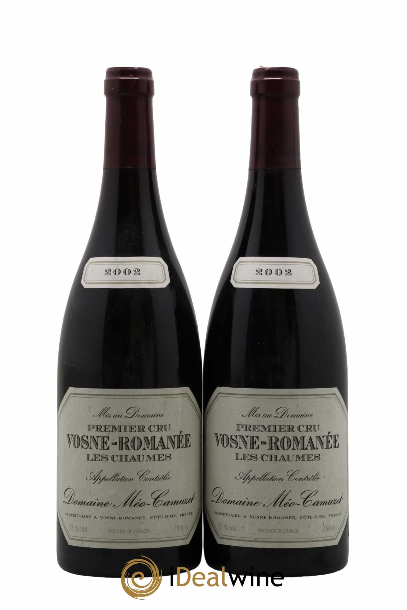 Vosne-Romanée 1er Cru Les Chaumes Méo-Camuzet (Domaine) 2002 - Lot de 2 bouteilles - 0