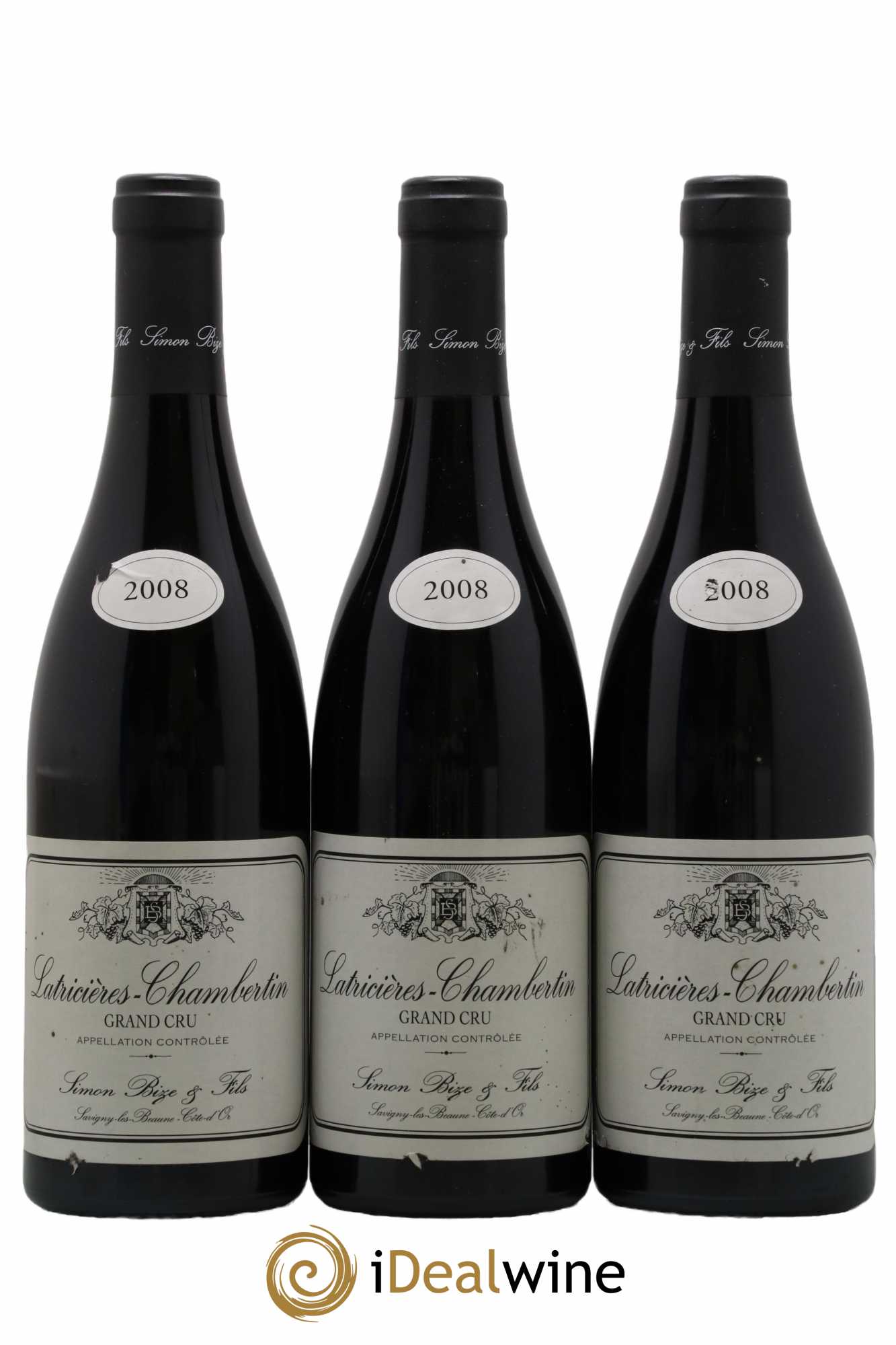 Latricières-Chambertin Grand Cru Simon Bize & Fils 2008 - Lot de 3 bouteilles - 0